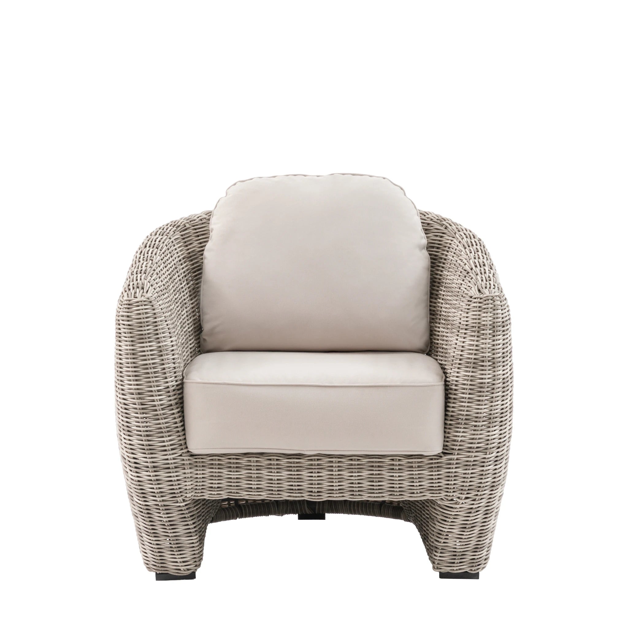 Beatrice Natural Wicker Outdoor Armchair