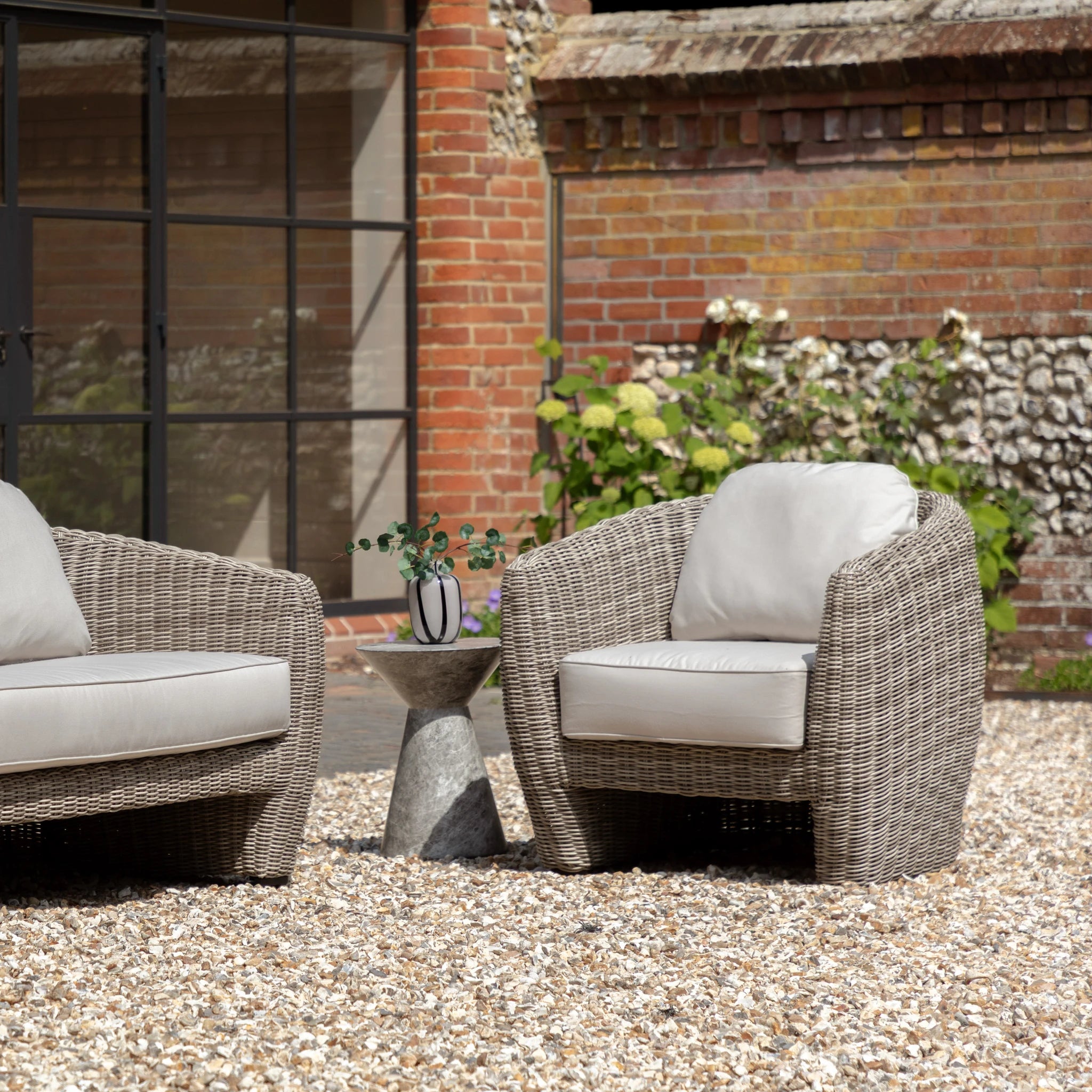 Beatrice Natural Wicker Outdoor Armchair