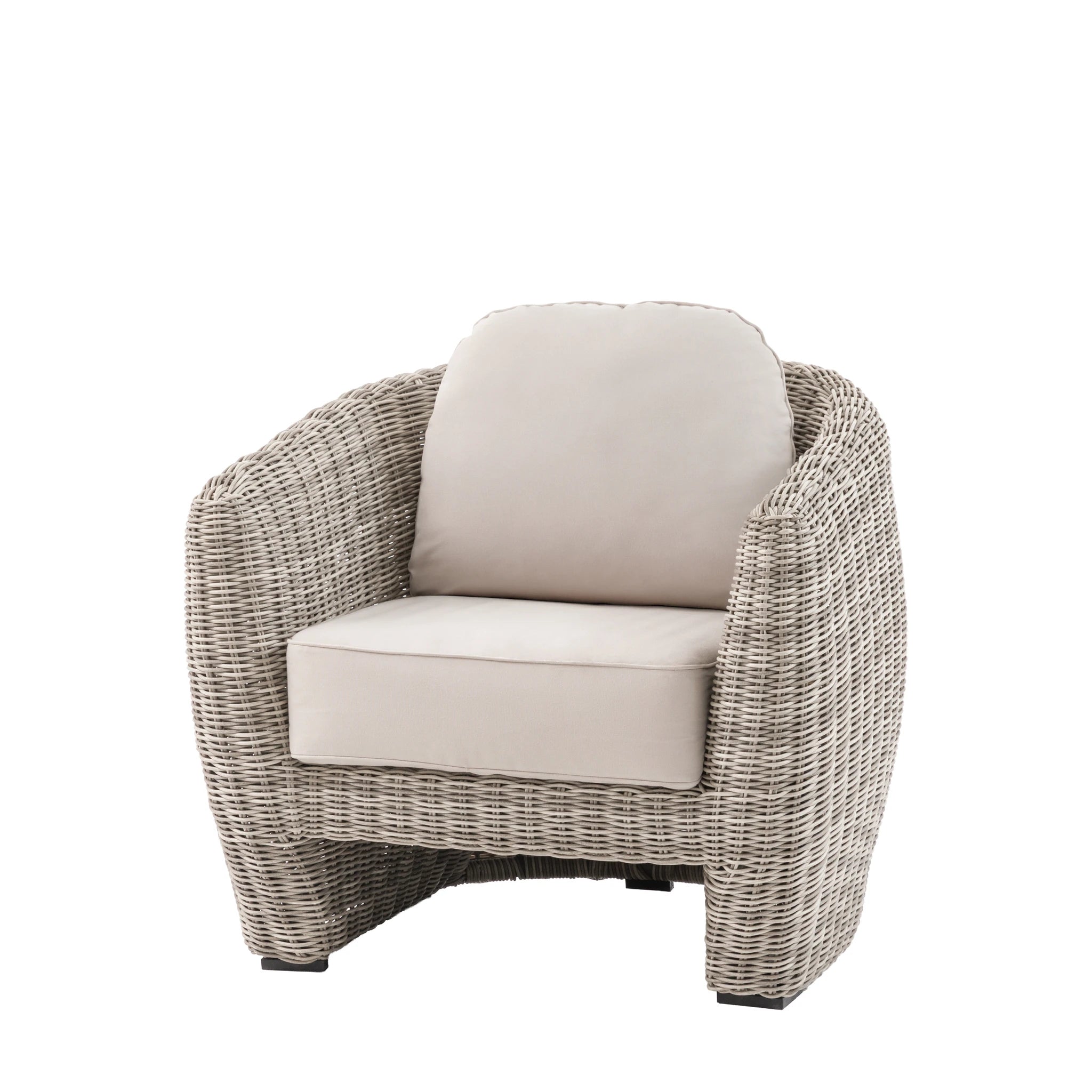 Beatrice Natural Wicker Outdoor Armchair