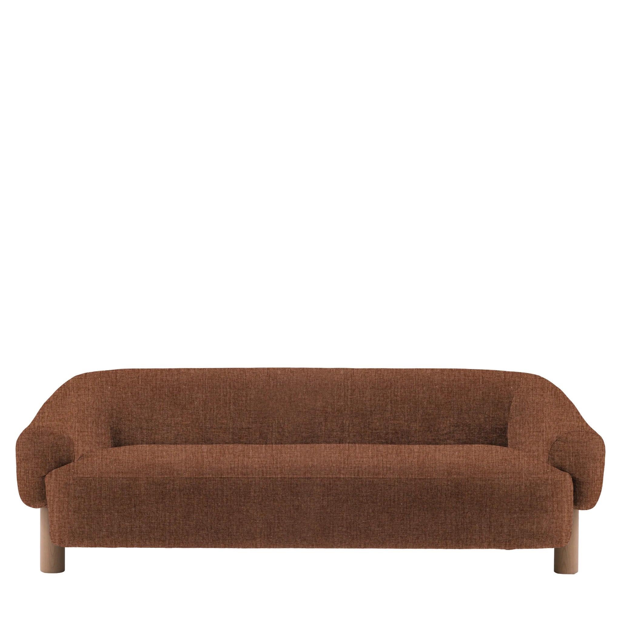 Easton Verona Carbon Grey Leg 3 Seater Sofa