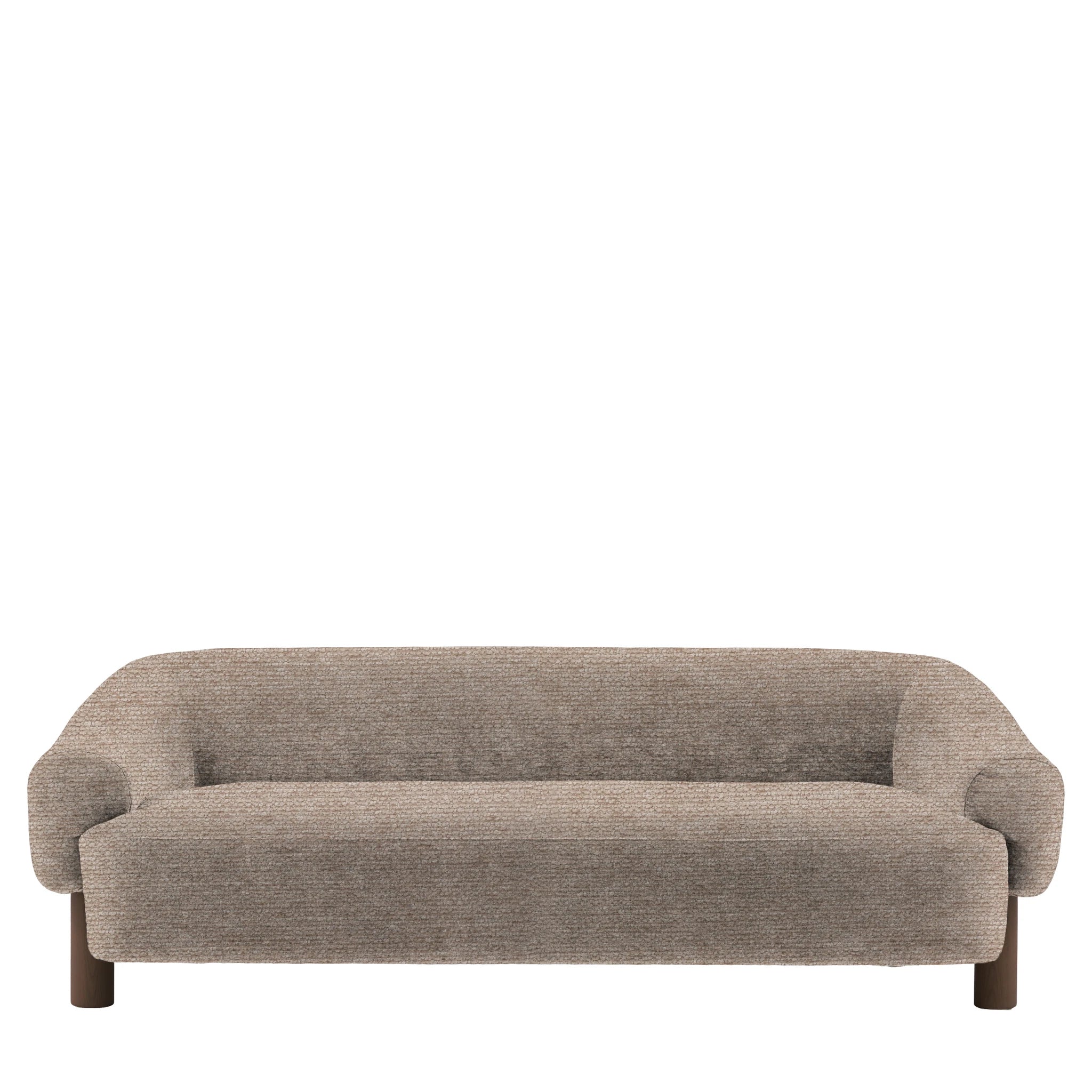 Easton 3 Seater Sofa - Mikah Wicker Ebony Leg