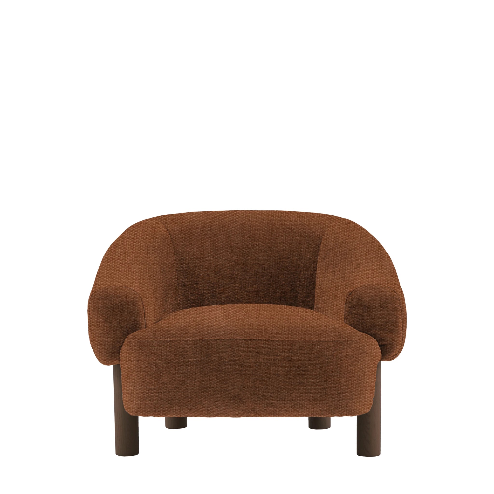 Heston Armchair Verona Apricot Ebony Leg