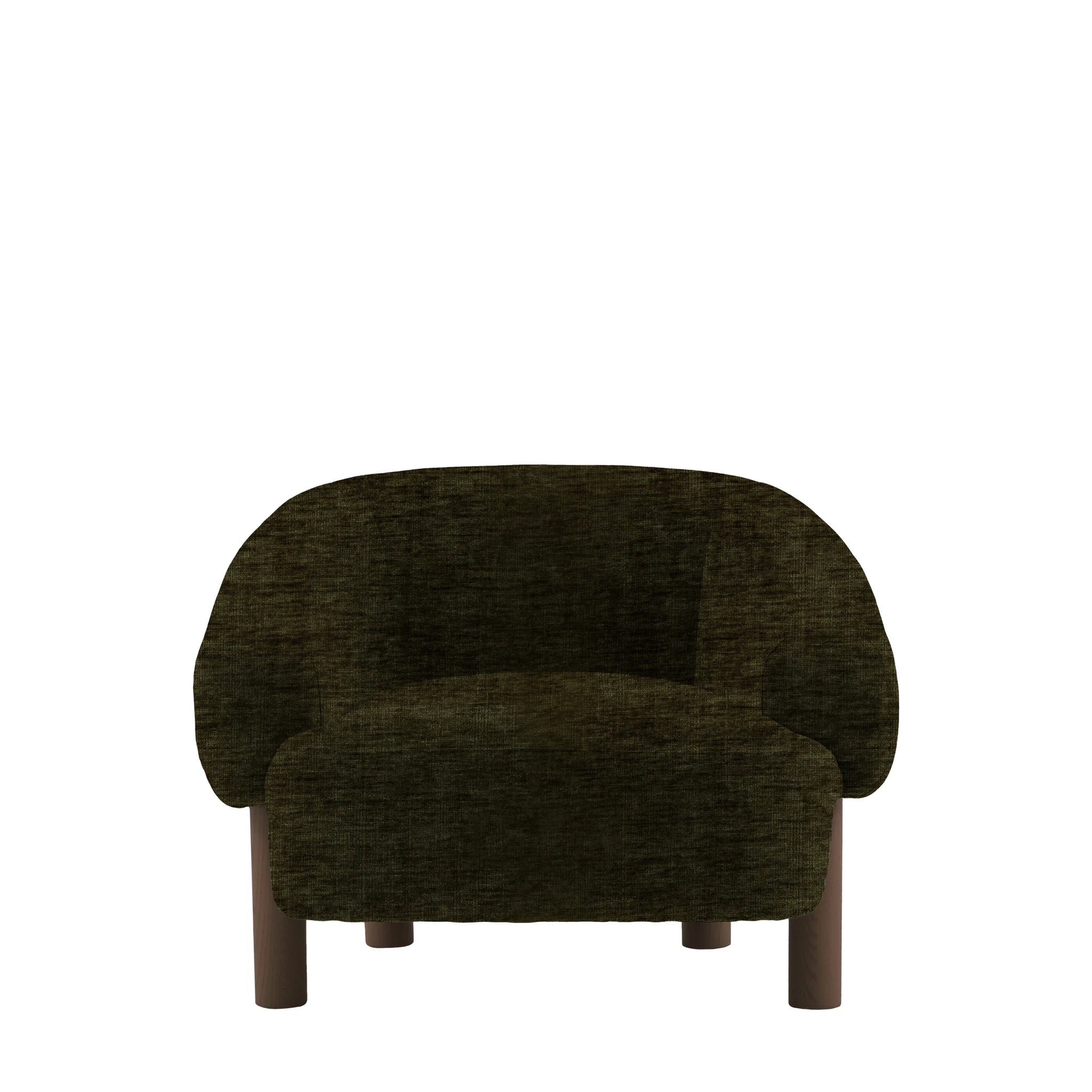 Heston Armchair Celine Olive Ebony Leg