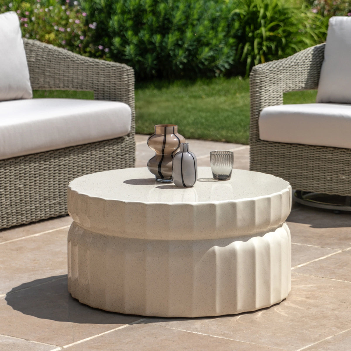 Kennedy Cream Concrete Coffee Table