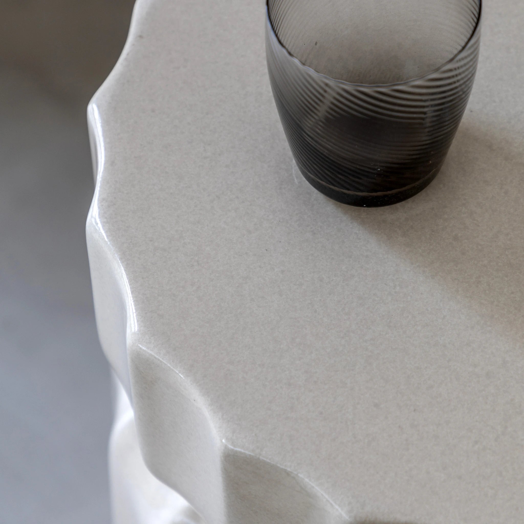 Kennedy Cream Concrete Side Table