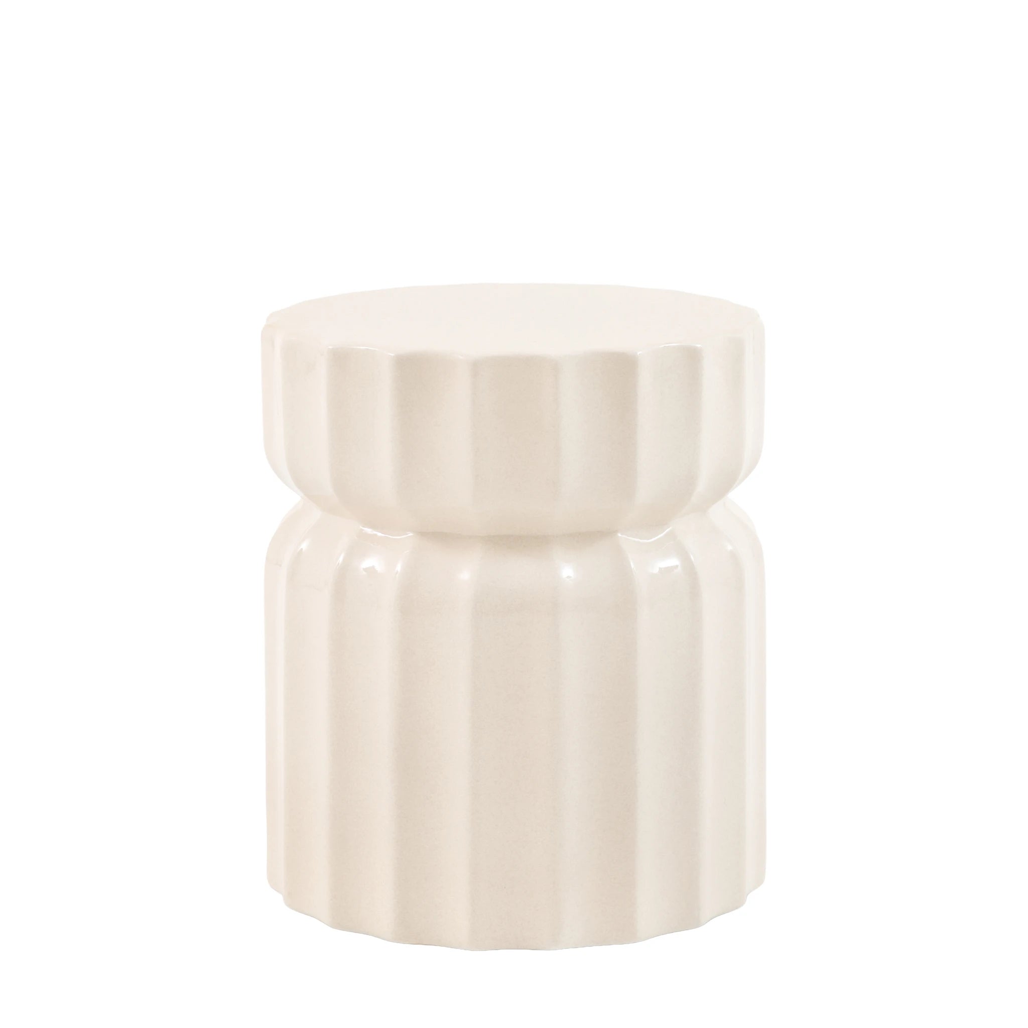 Kennedy Cream Concrete Side Table