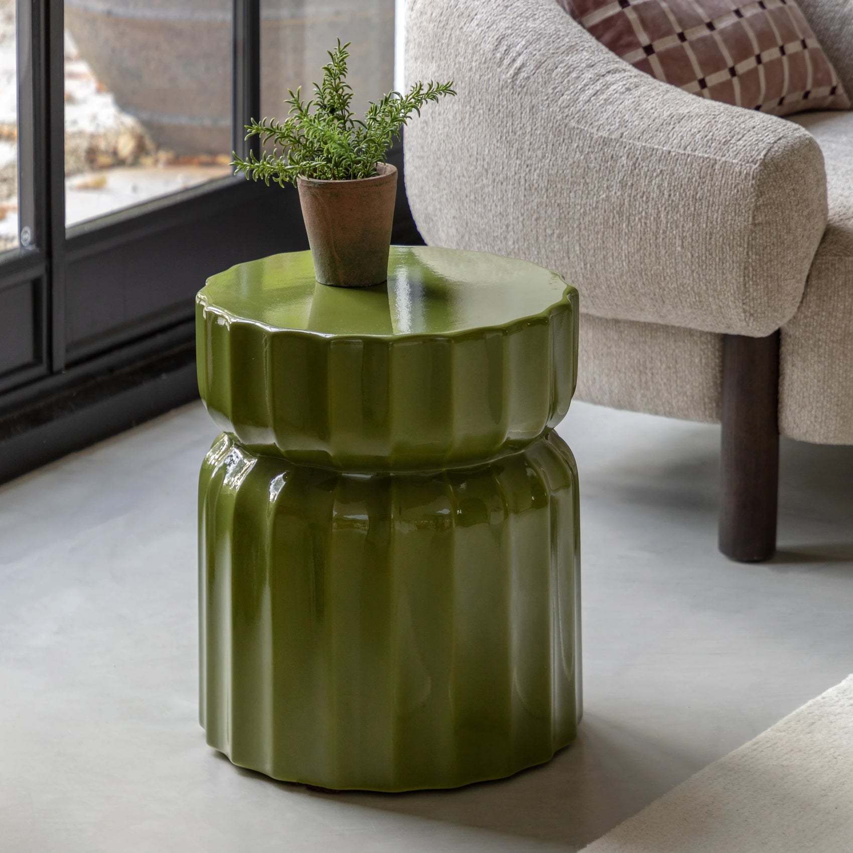 Kennedy Verde Concrete Side Table