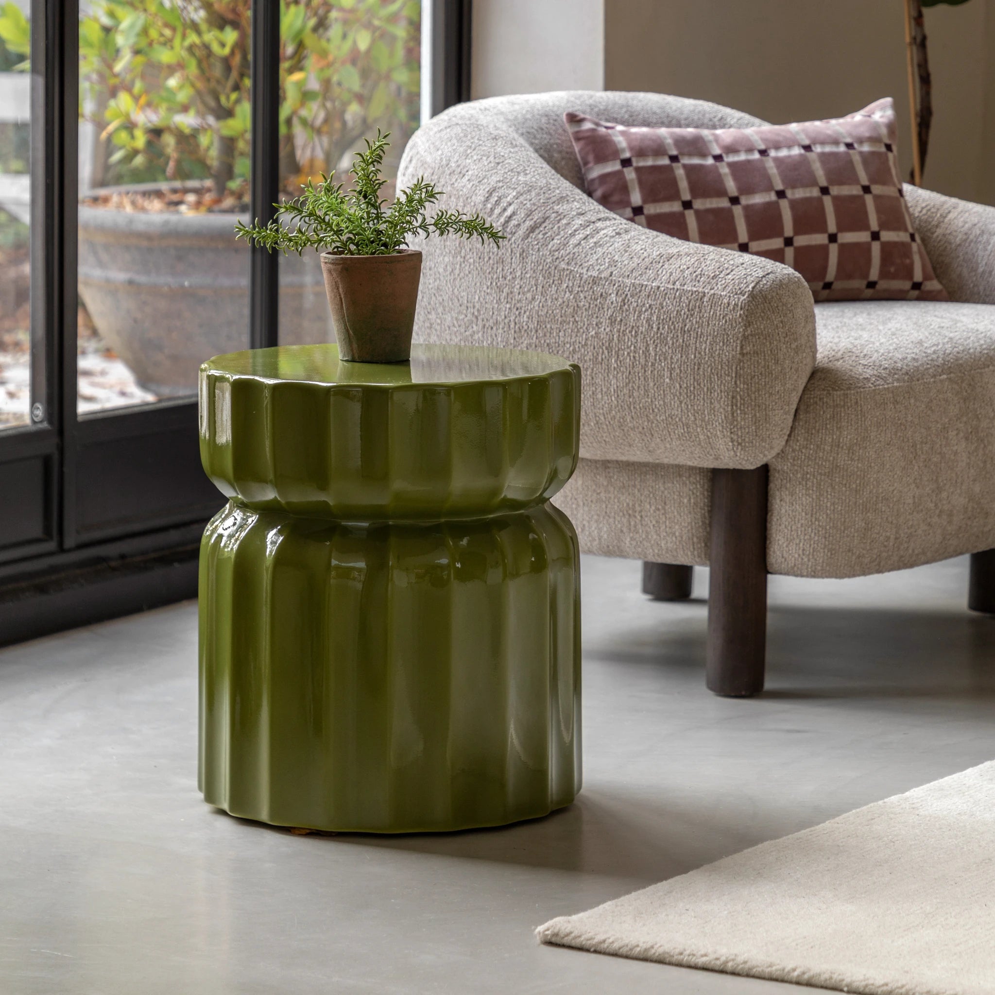 Kennedy Verde Concrete Side Table