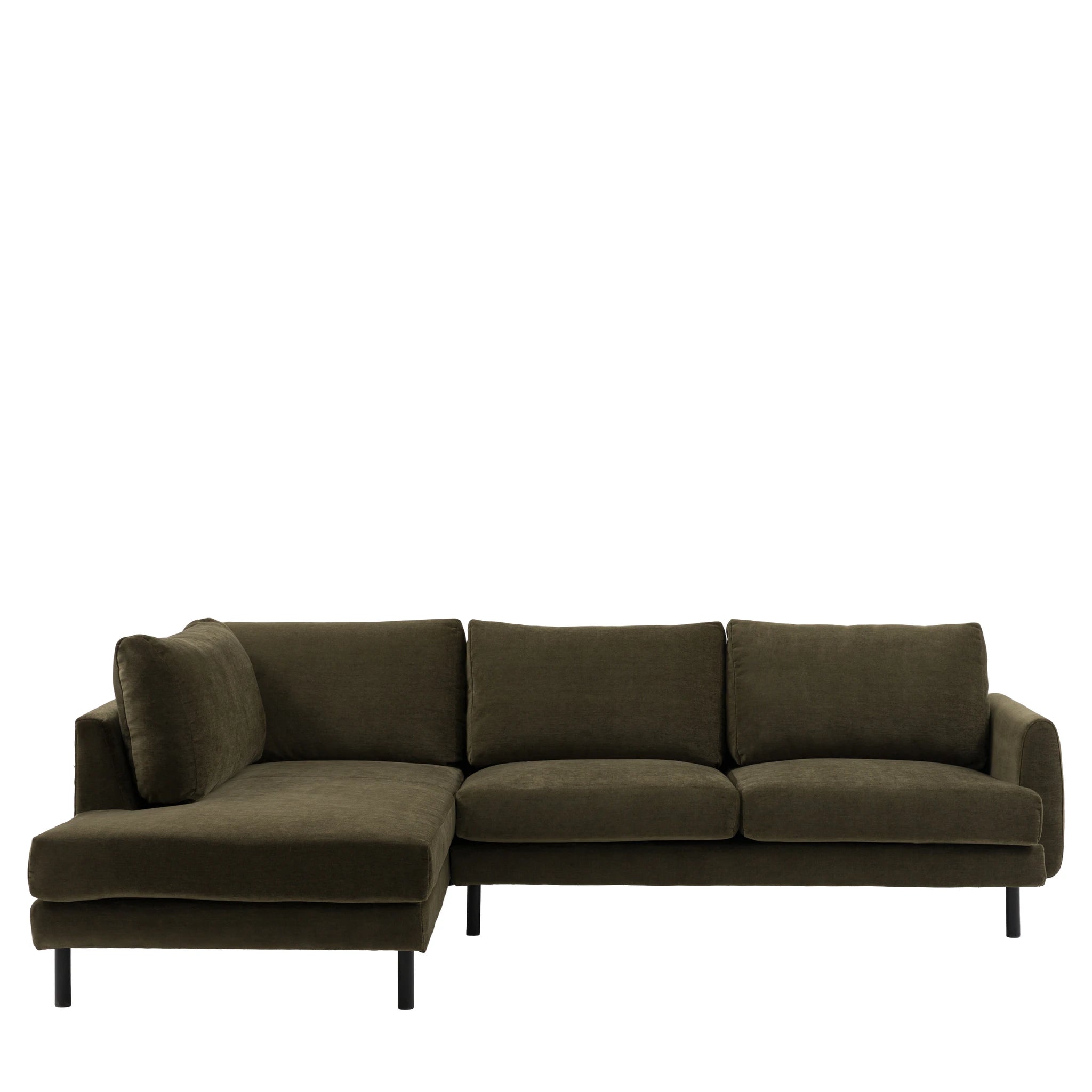 Cadogan Left Hand Chaise Sofa - Verona Seaweed