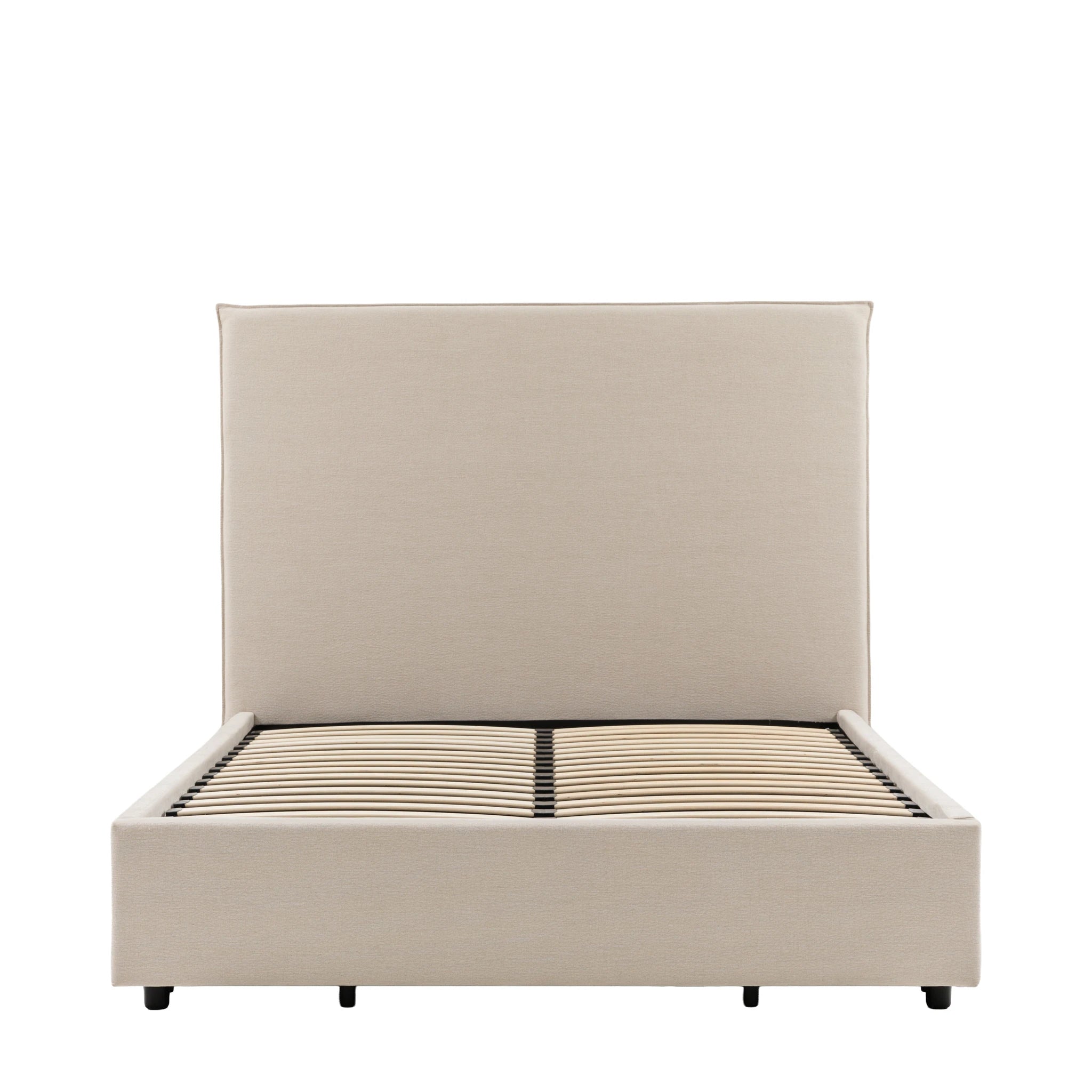 Liora Willow Dusty Grey Double Ottoman Bed