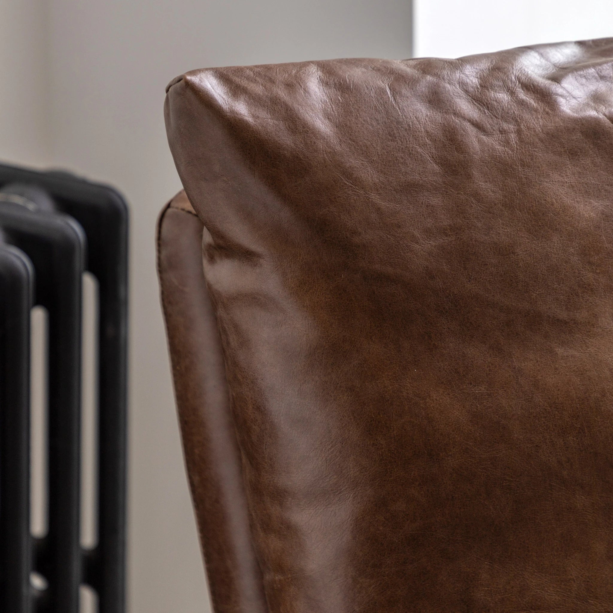 Juniper Brown Leather Lounger Armchair