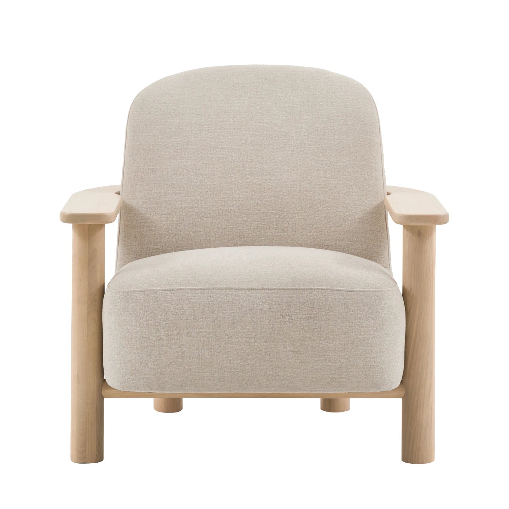 Savannah Willow Dusty Natural Woven Fabric Armchair