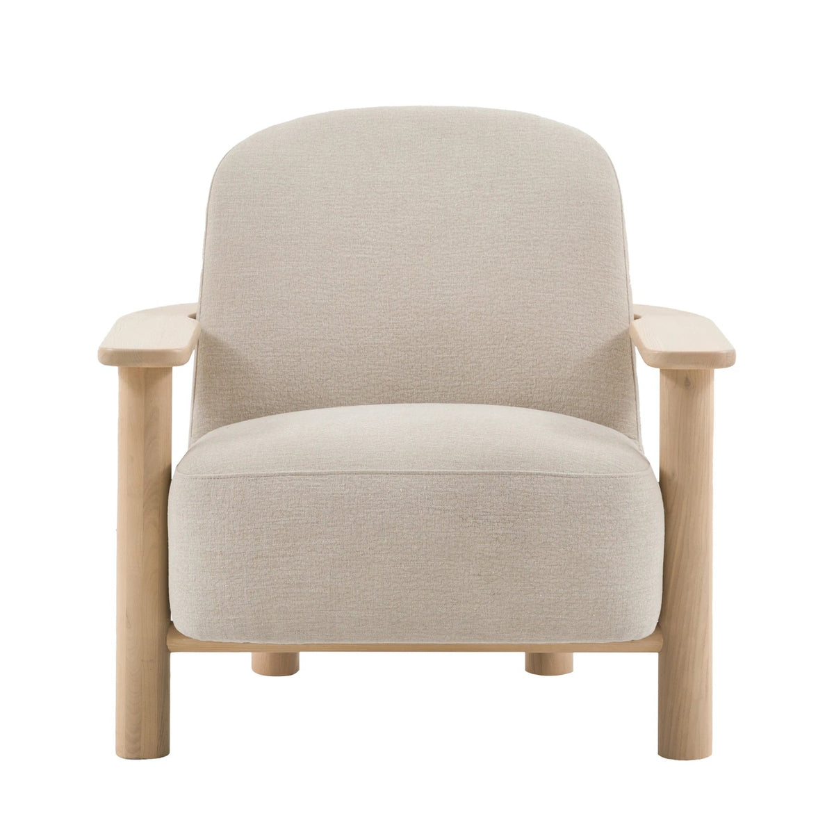 Savannah Willow Dusty Natural Woven Fabric Armchair