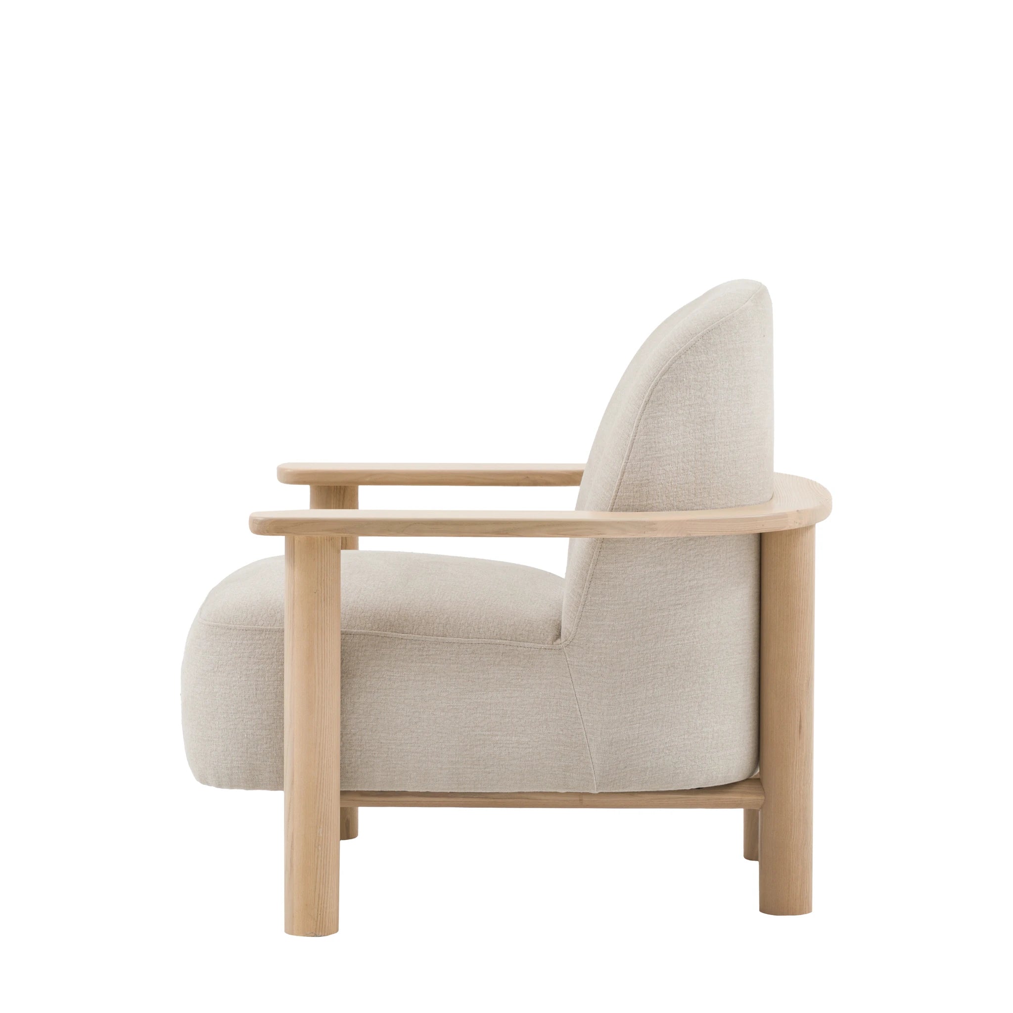Savannah Willow Dusty Natural Woven Fabric Armchair