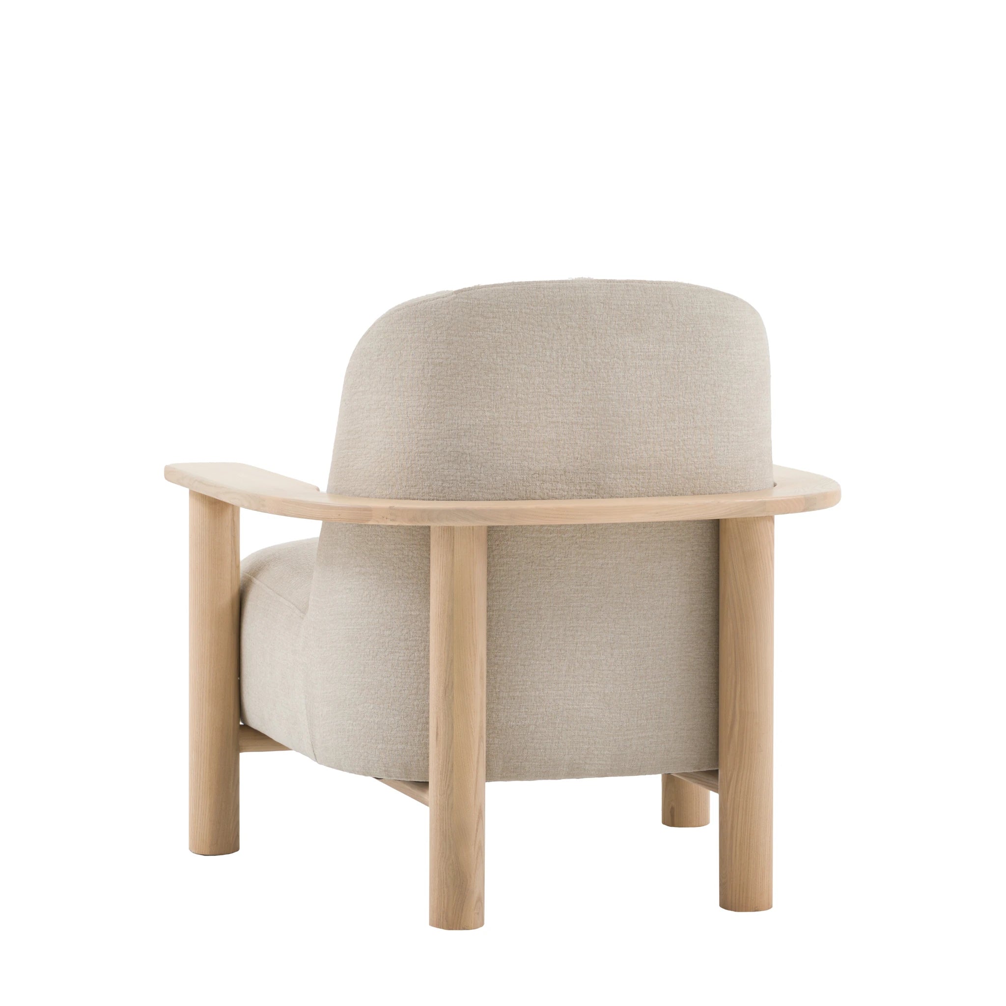 Savannah Willow Dusty Natural Woven Fabric Armchair