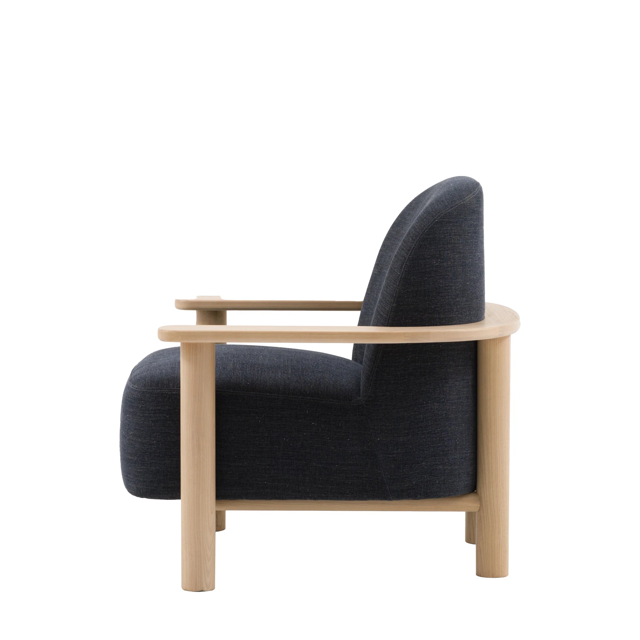 Savannah Willow Pacific Blue Woven Fabric Armchair