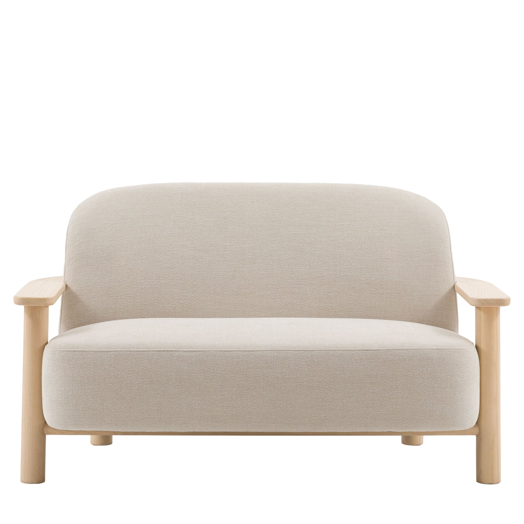 Savannah Willow Dusty Natural Woven Fabric 2 Seater Sofa