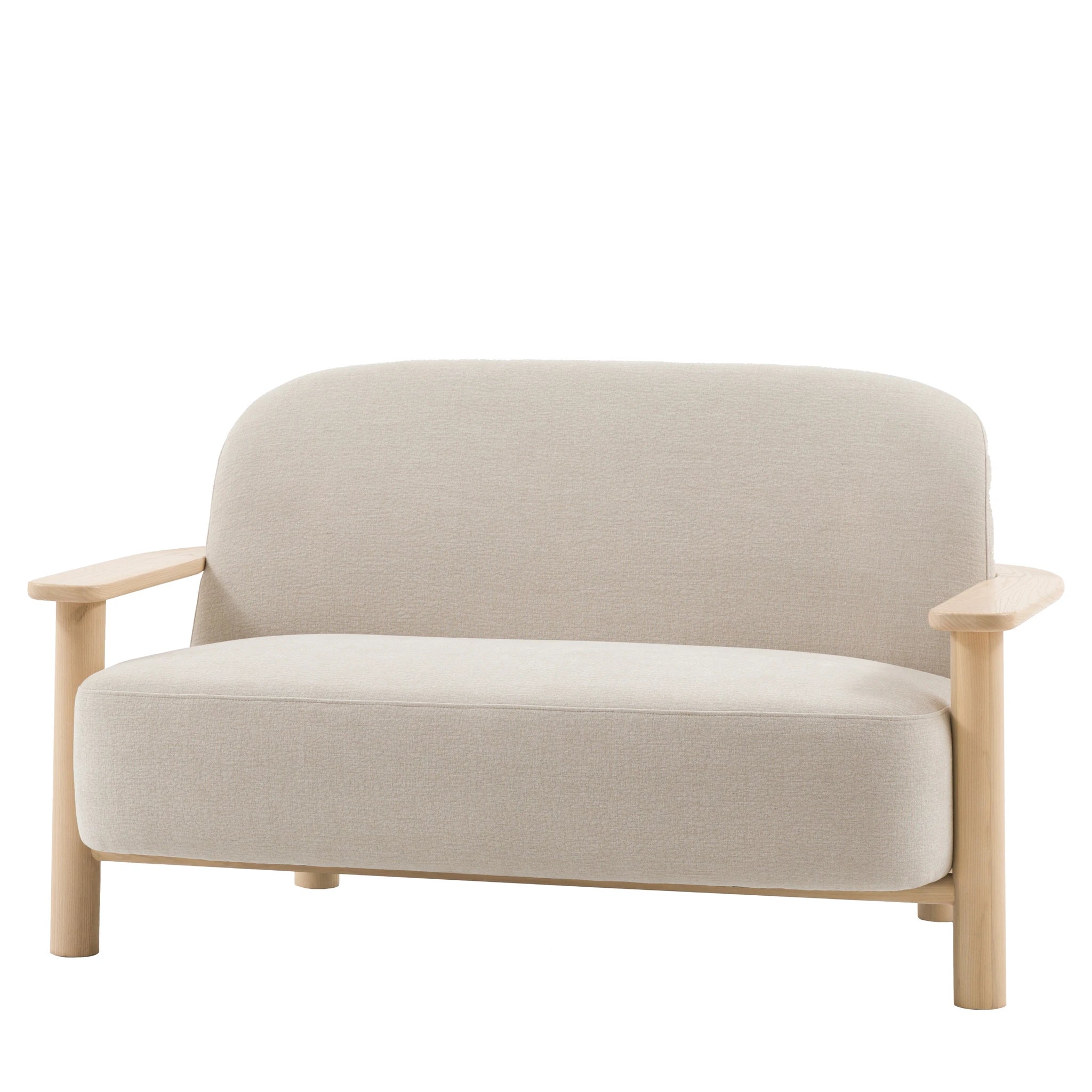 Savannah Willow Dusty Natural Woven Fabric 2 Seater Sofa