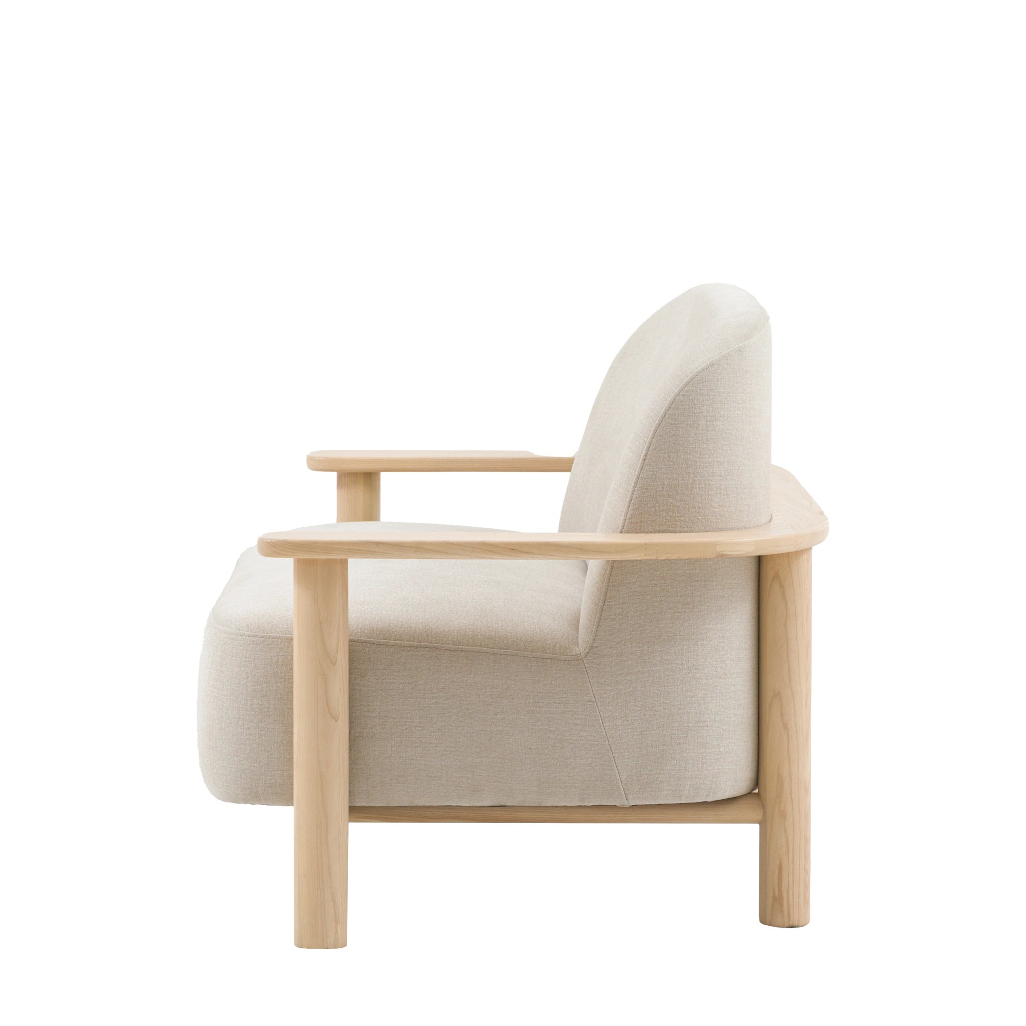 Savannah Willow Dusty Natural Woven Fabric 2 Seater Sofa