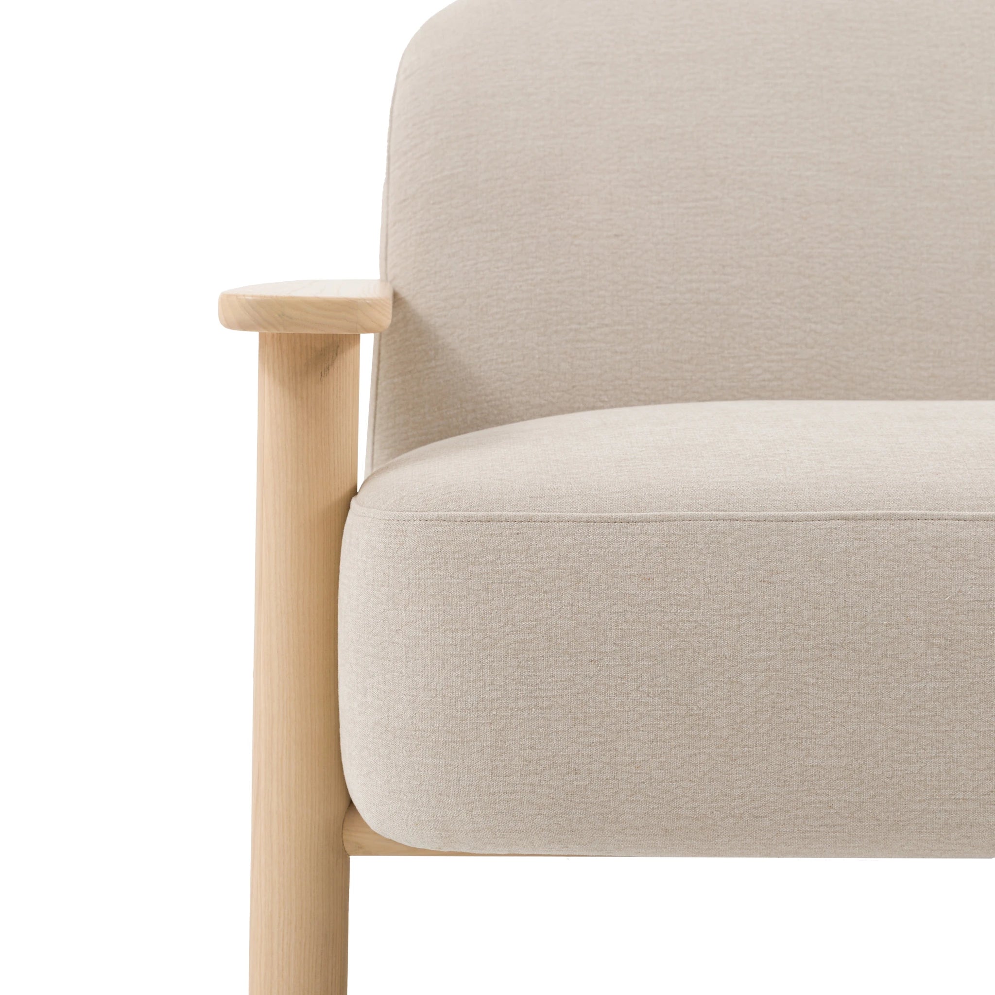Savannah Willow Dusty Natural Woven Fabric 2 Seater Sofa