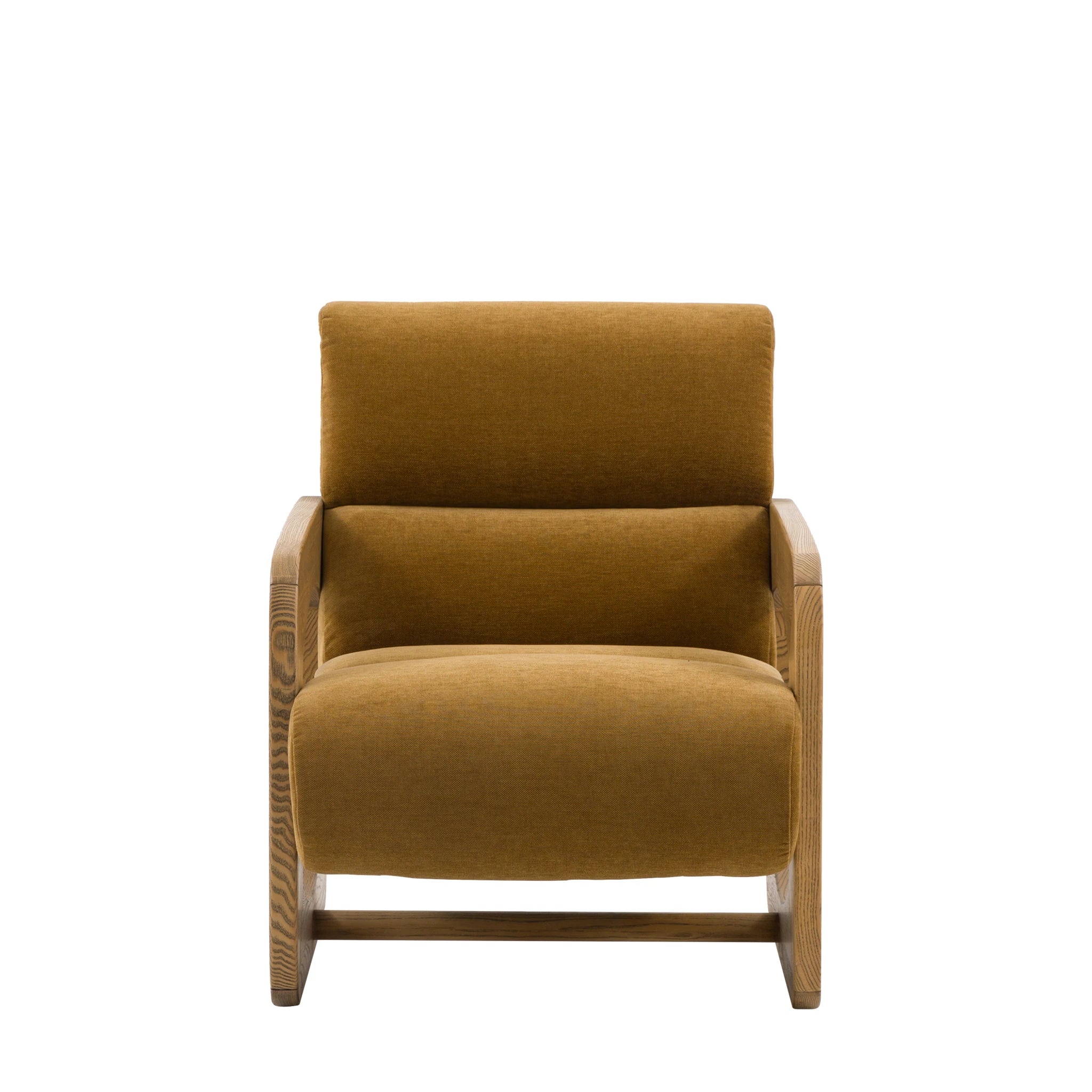 Carolina Verona Golden Woven Fabric Armchair