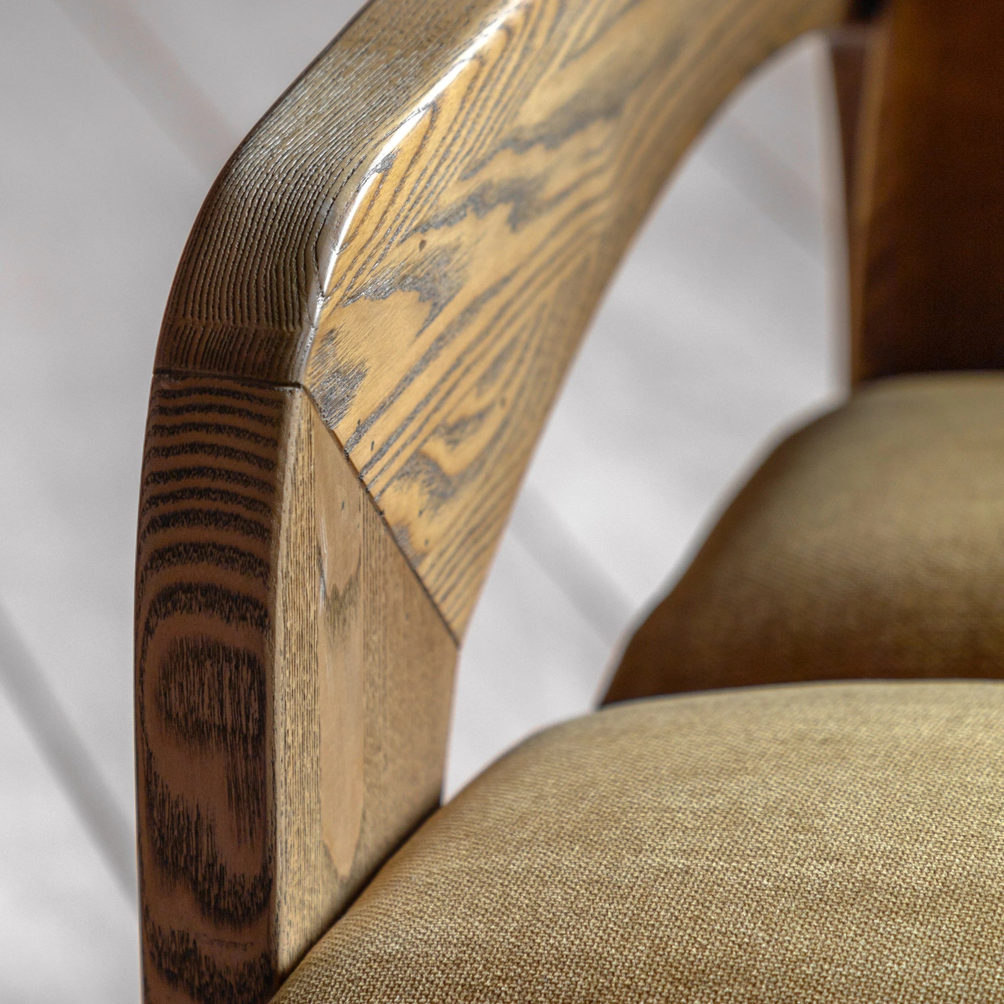 Carolina Verona Golden Woven Fabric Armchair