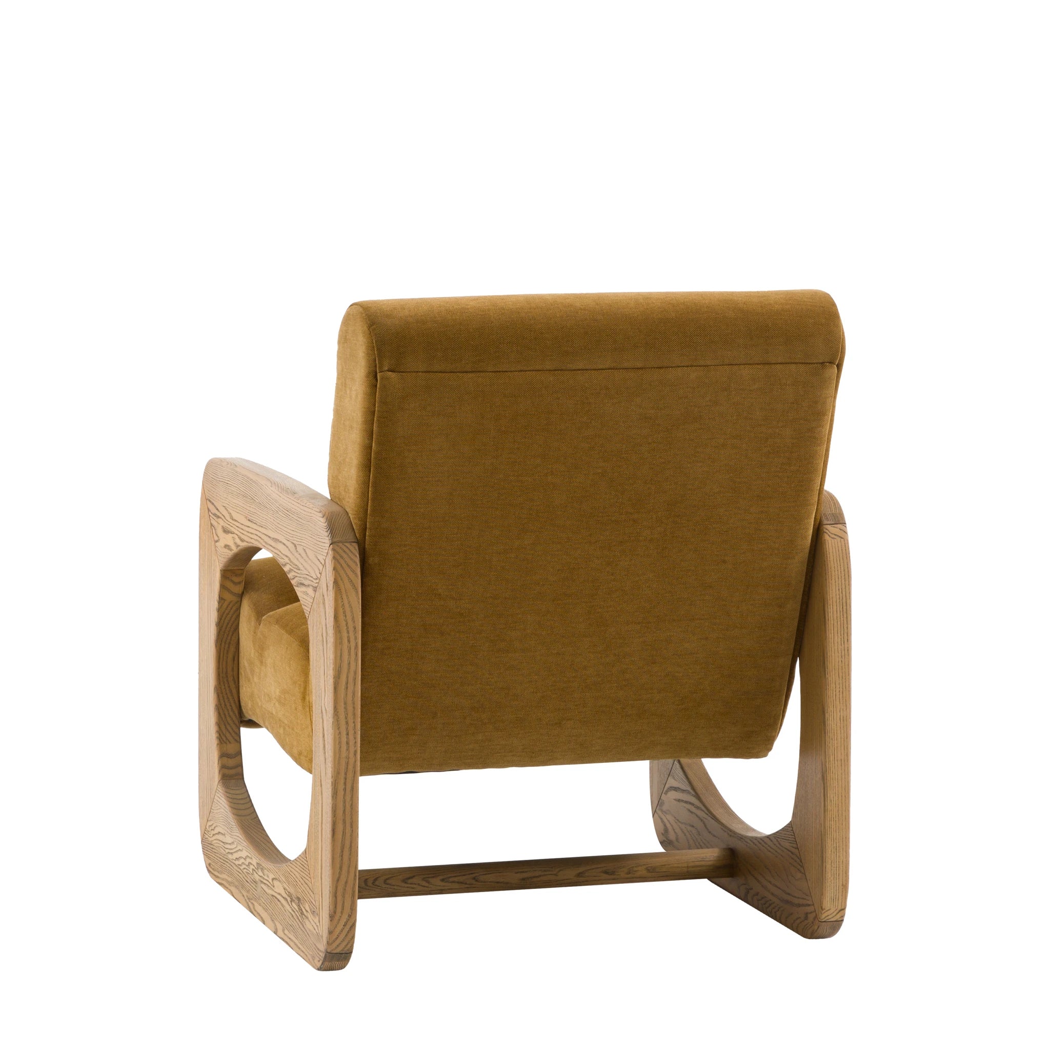 Carolina Verona Golden Woven Fabric Armchair