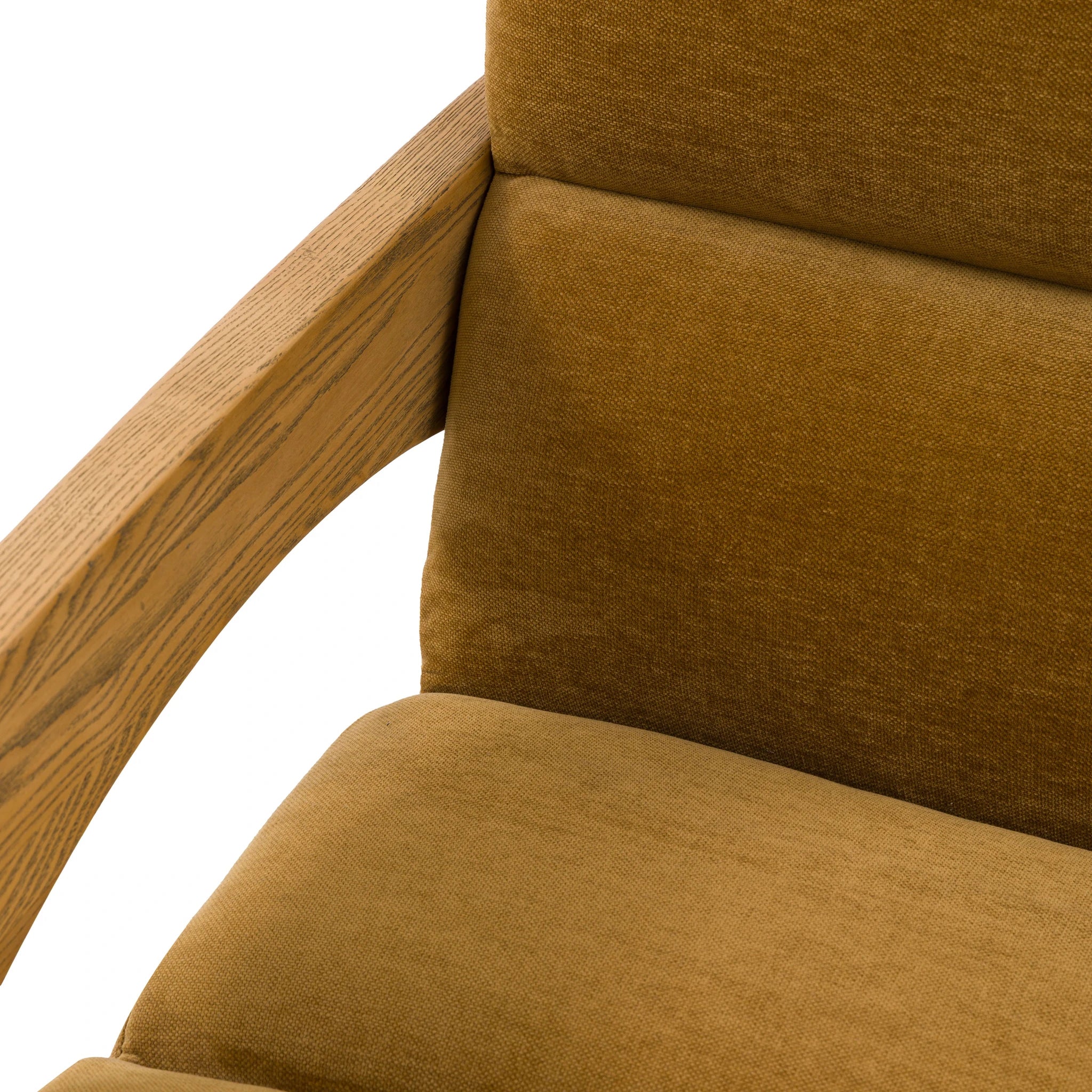 Carolina Verona Golden Woven Fabric Armchair