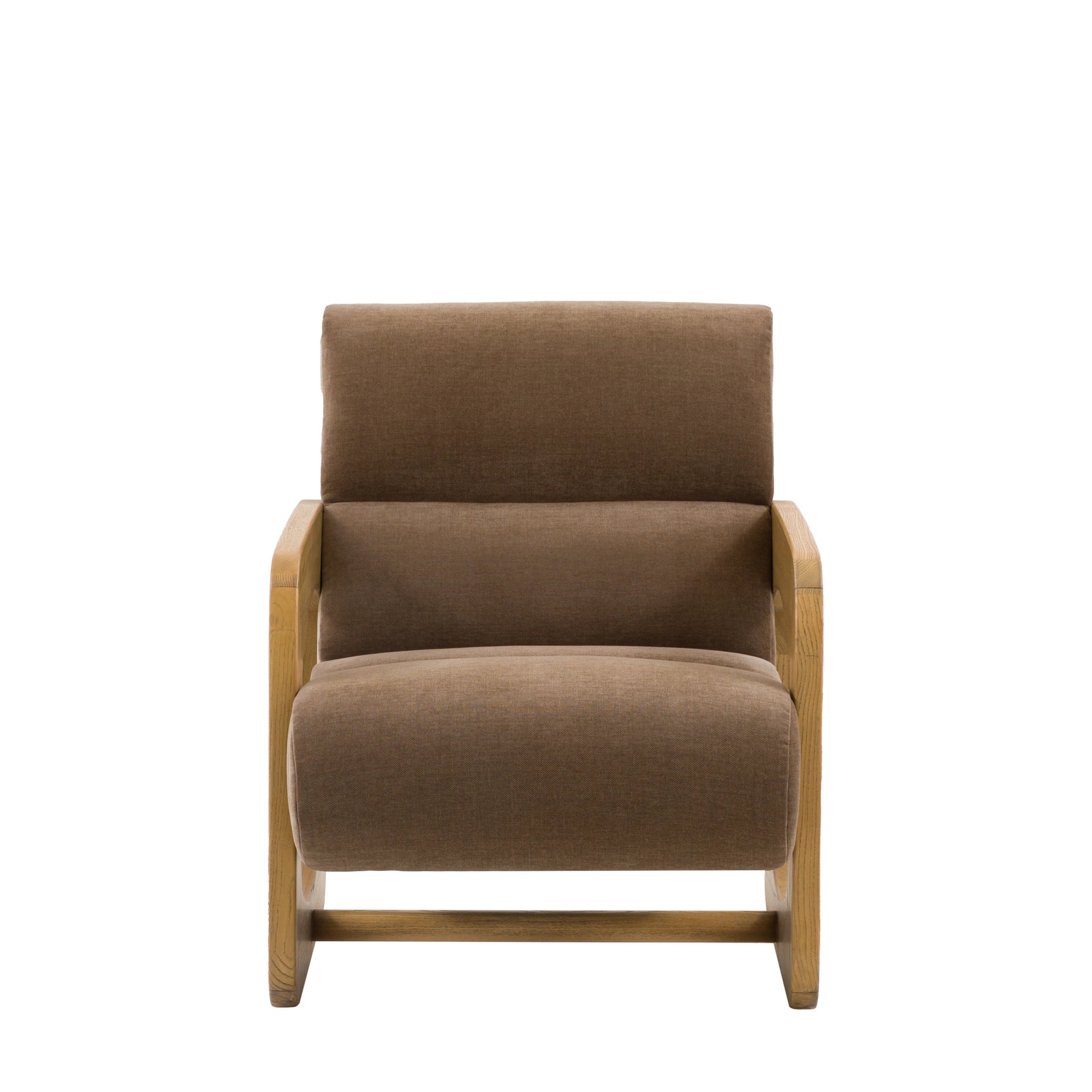 Carolina Verona Sepia Brown Woven Fabric Armchair
