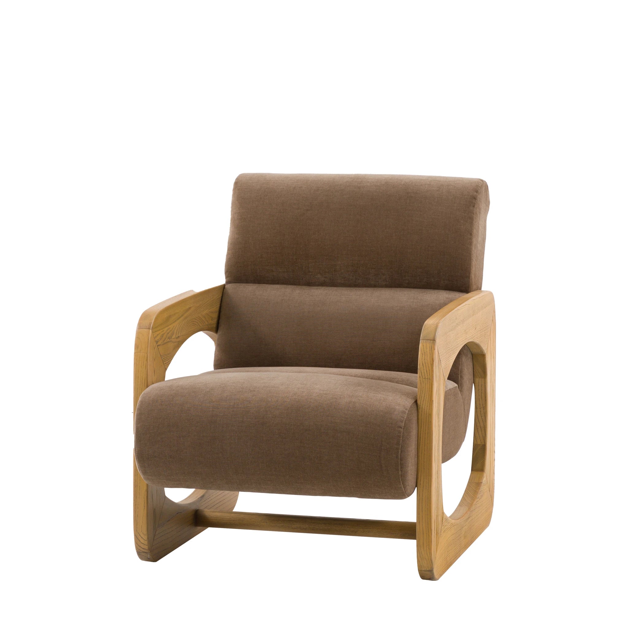 Carolina Verona Sepia Brown Woven Fabric Armchair