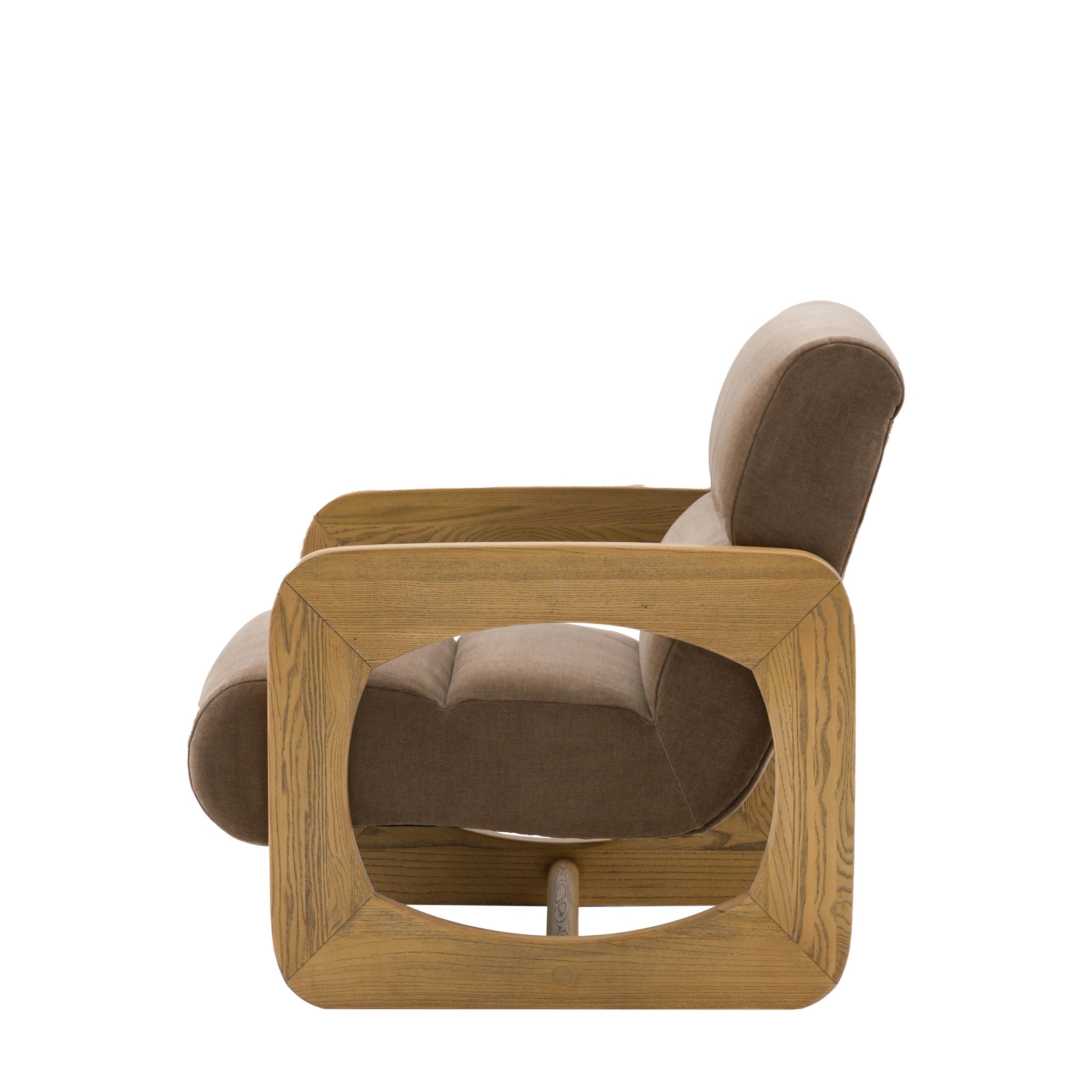 Carolina Verona Sepia Brown Woven Fabric Armchair