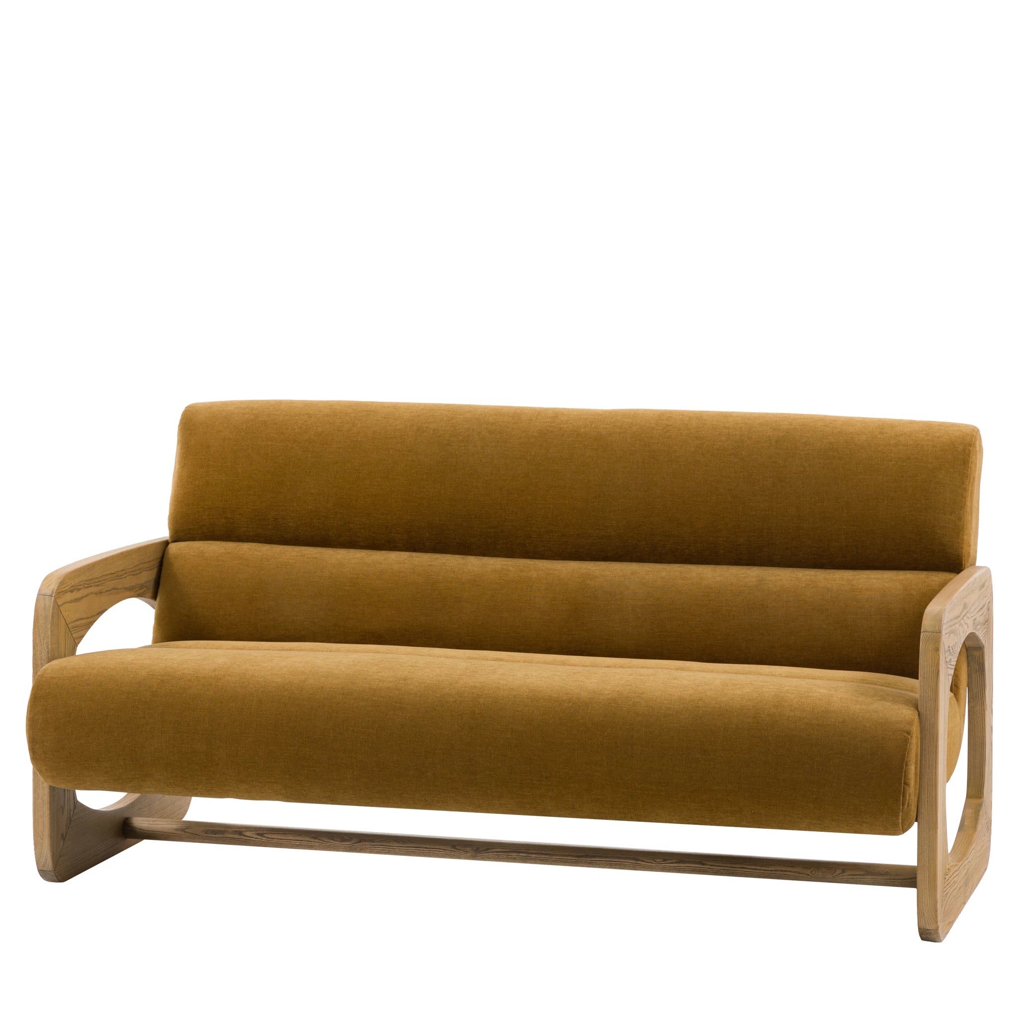Carolina Verona Golden Woven Fabric 3 Seater Sofa