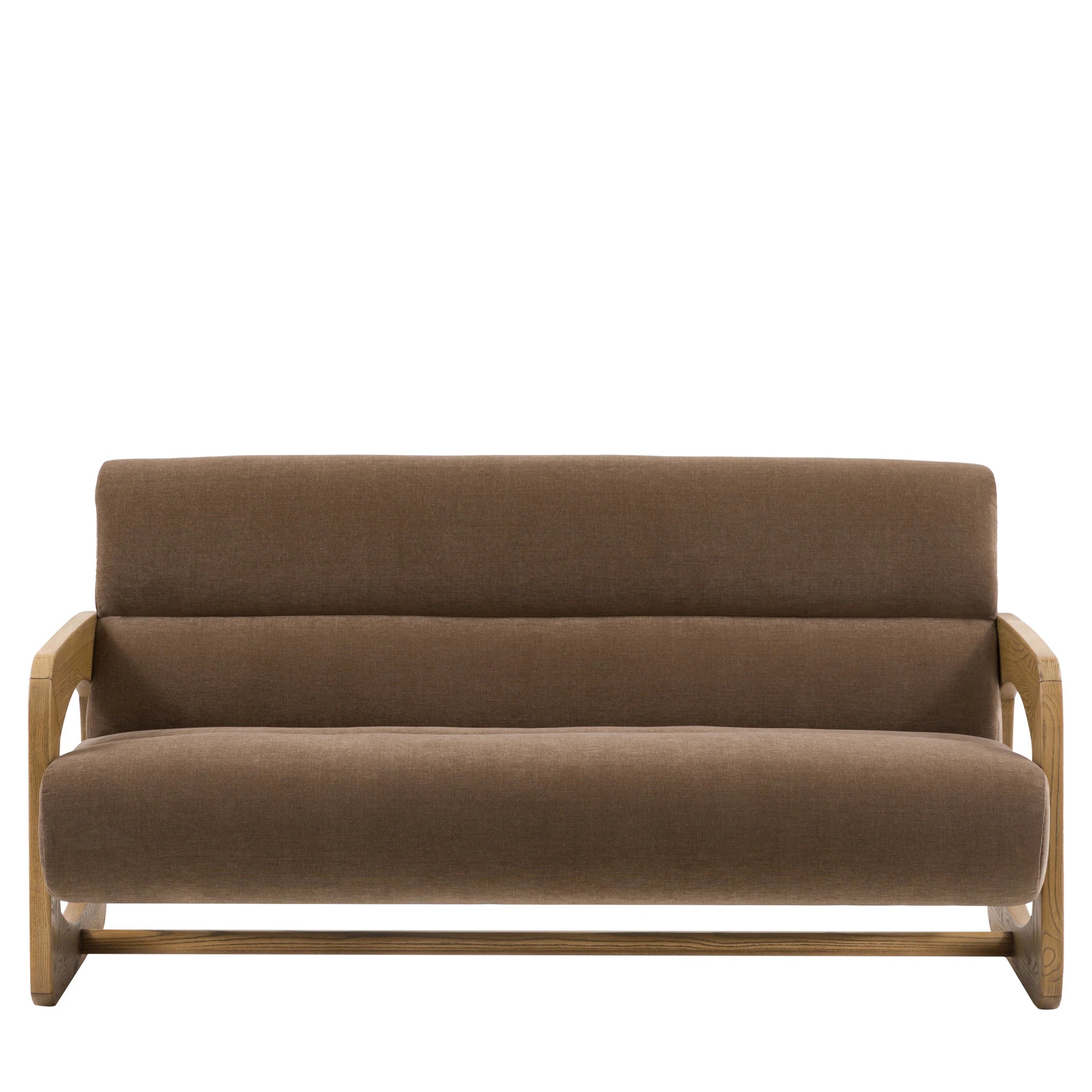 Carolina Verona Sepia Brown Woven Fabric 3 Seater Sofa