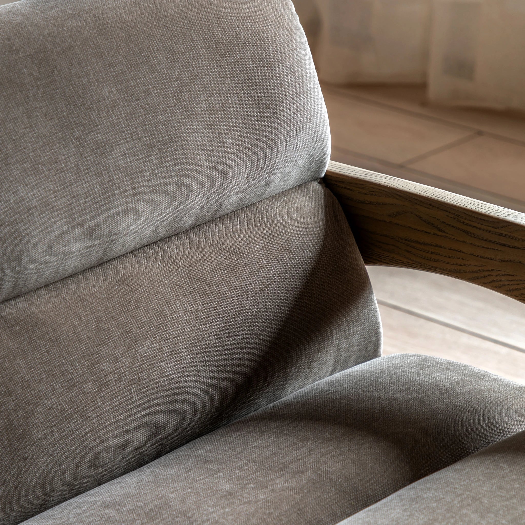 Carolina Verona Sepia Brown Woven Fabric 3 Seater Sofa