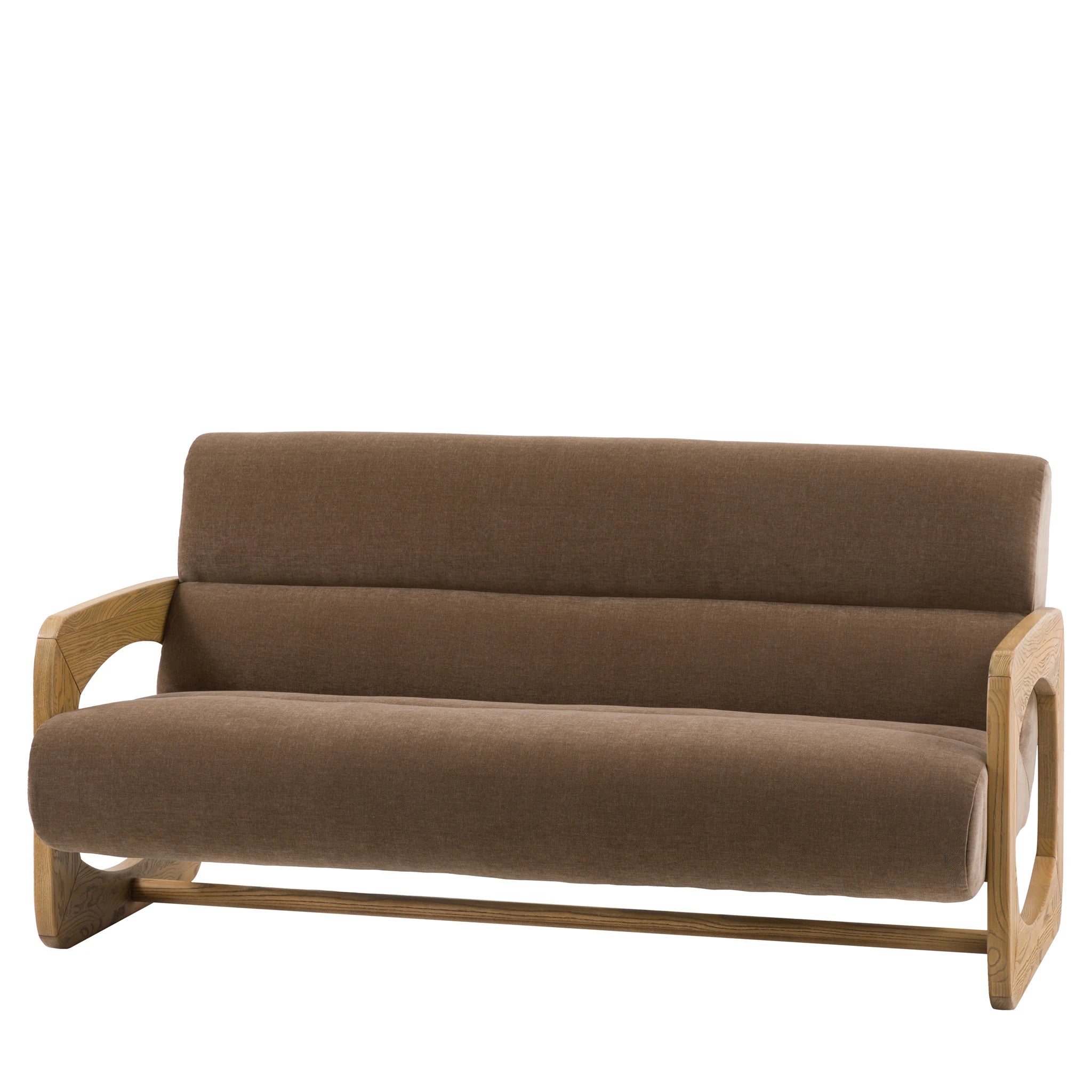 Carolina Verona Sepia Brown Woven Fabric 3 Seater Sofa