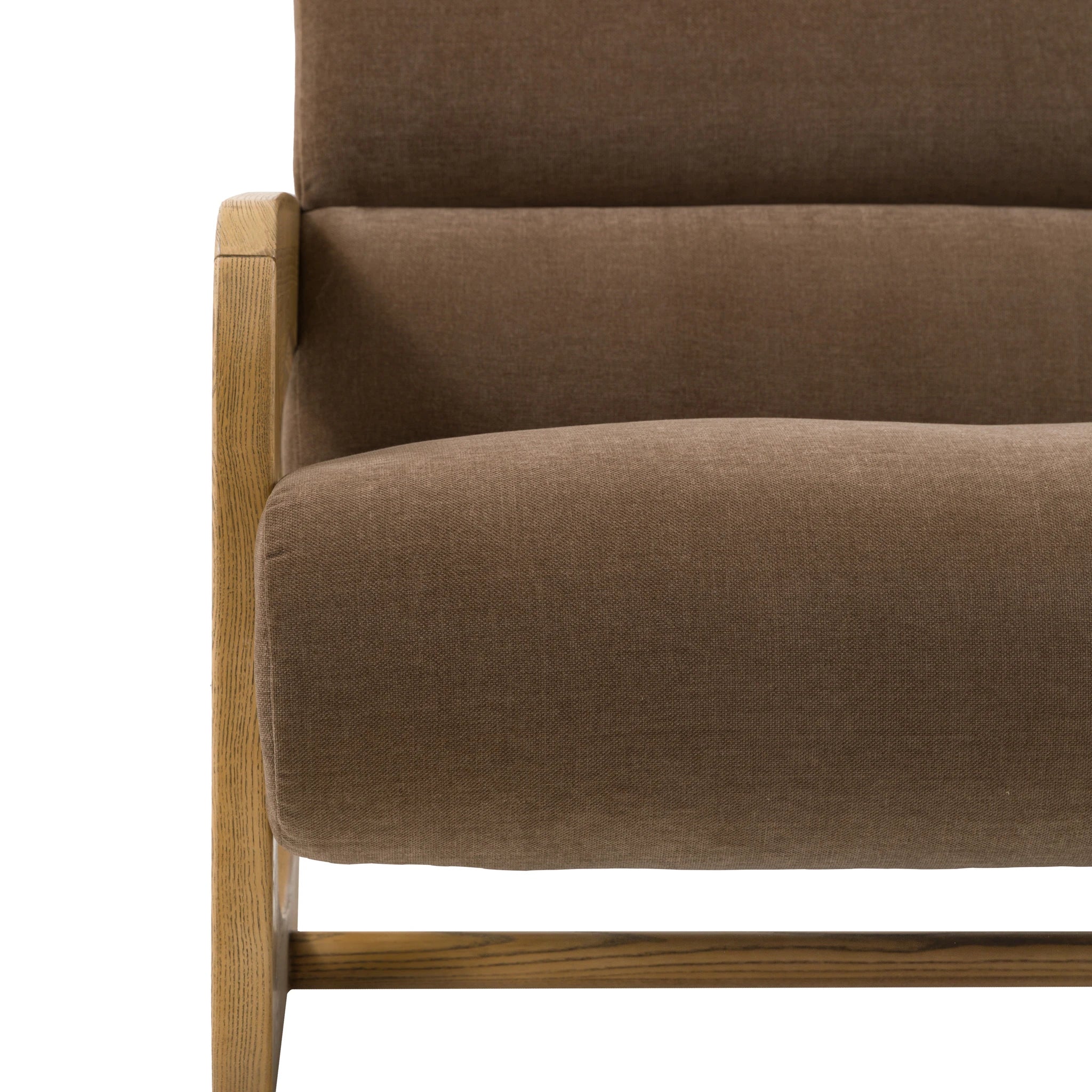 Carolina Verona Sepia Brown Woven Fabric 3 Seater Sofa