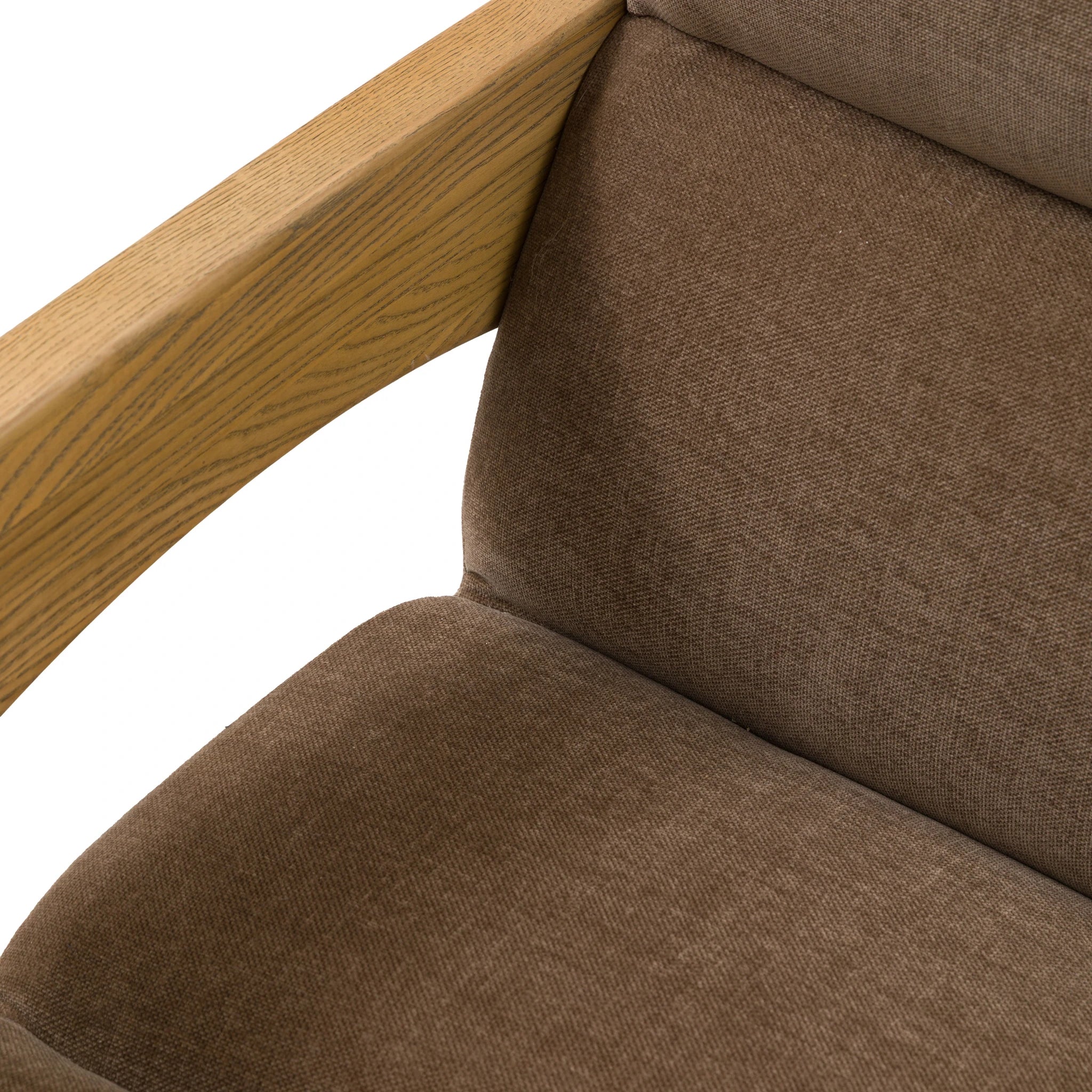 Carolina Verona Sepia Brown Woven Fabric 3 Seater Sofa