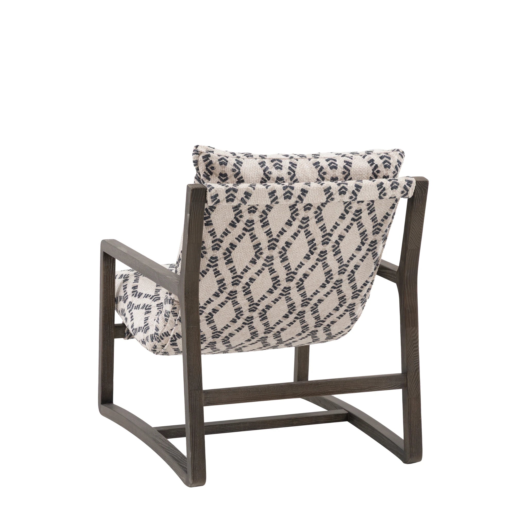 Hadleigh Obi Diamond Patterned Fabric Lounge Chair