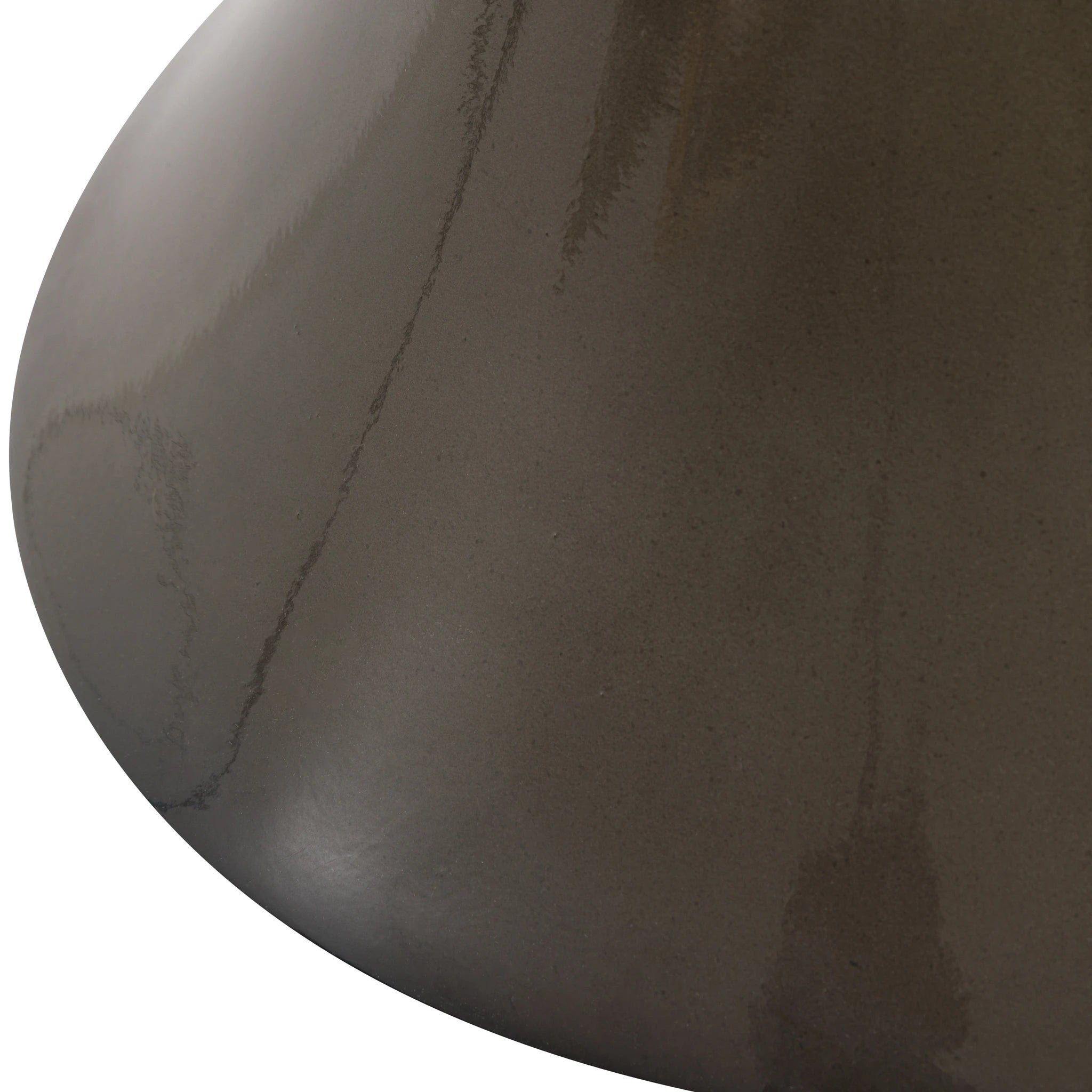 Sorrento Brown Concrete & Glass Side Table Small