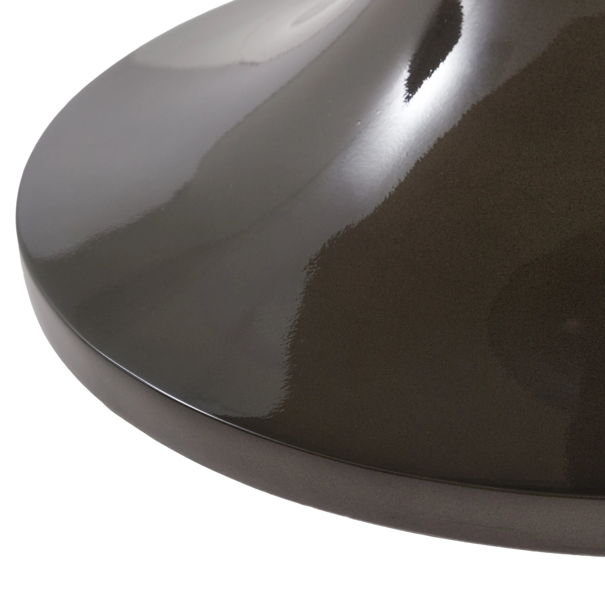 Ashhouse Brown Glass Dining Table 120cm