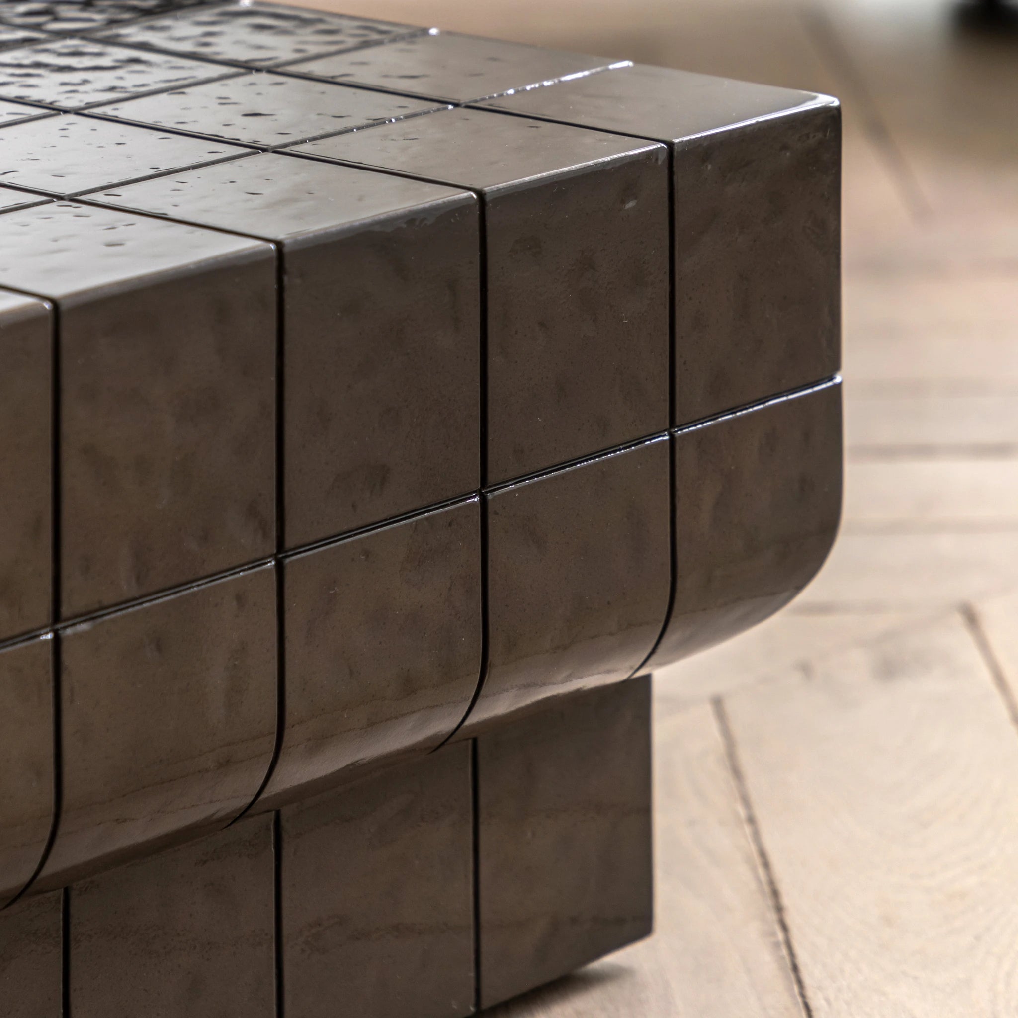Varen Brown Concrete Coffee Table