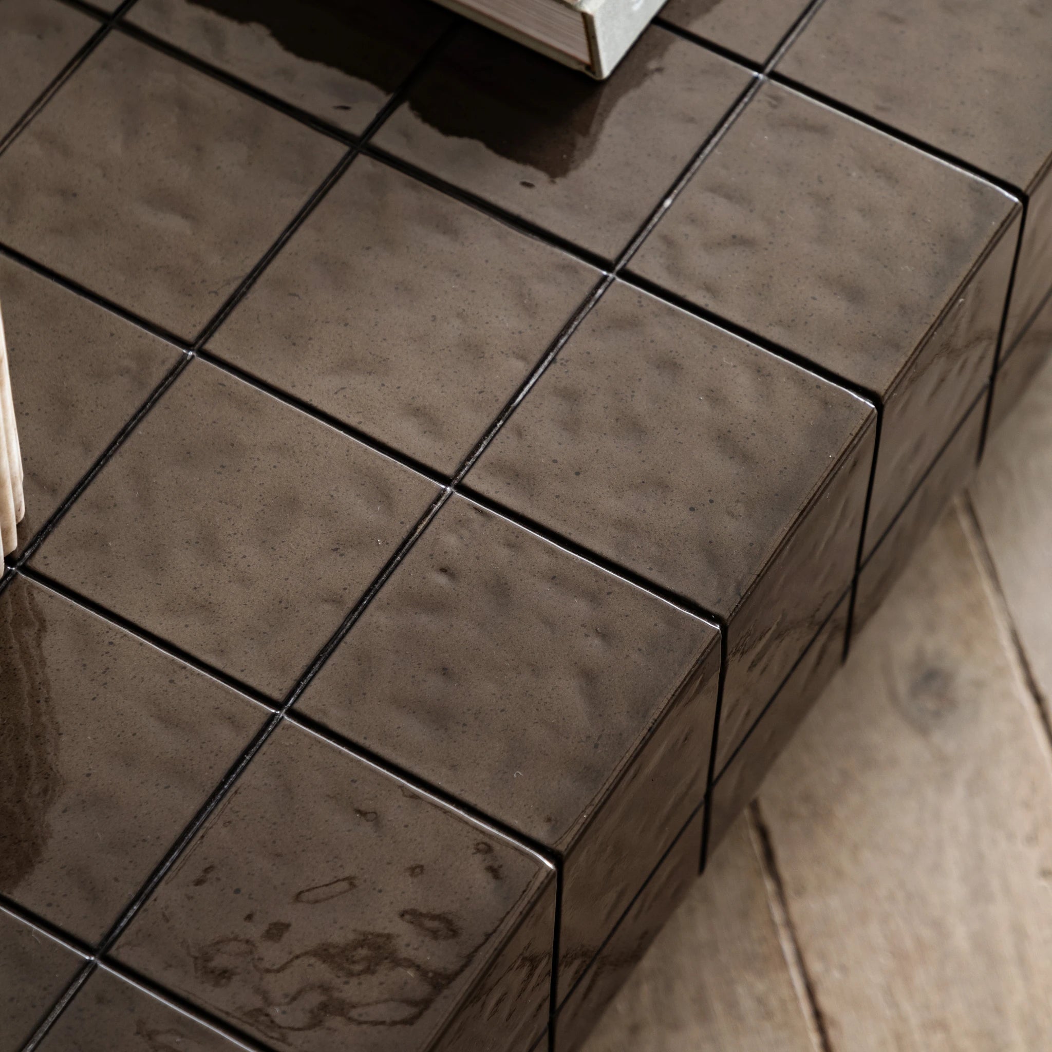 Varen Brown Concrete Coffee Table