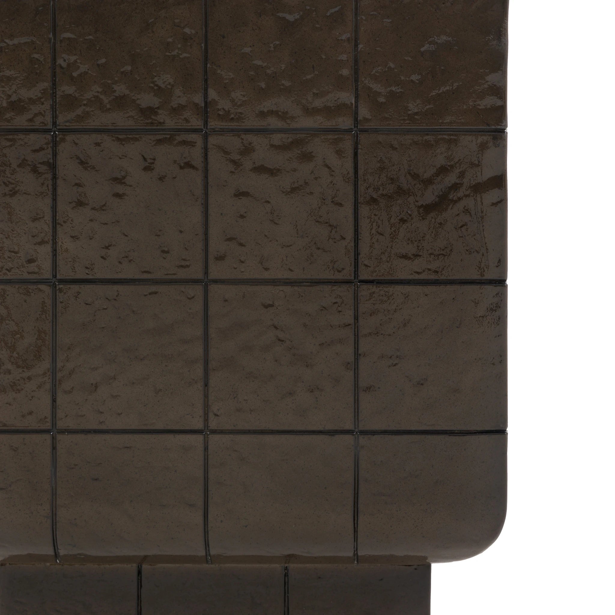 Varen Brown Concrete Side Table