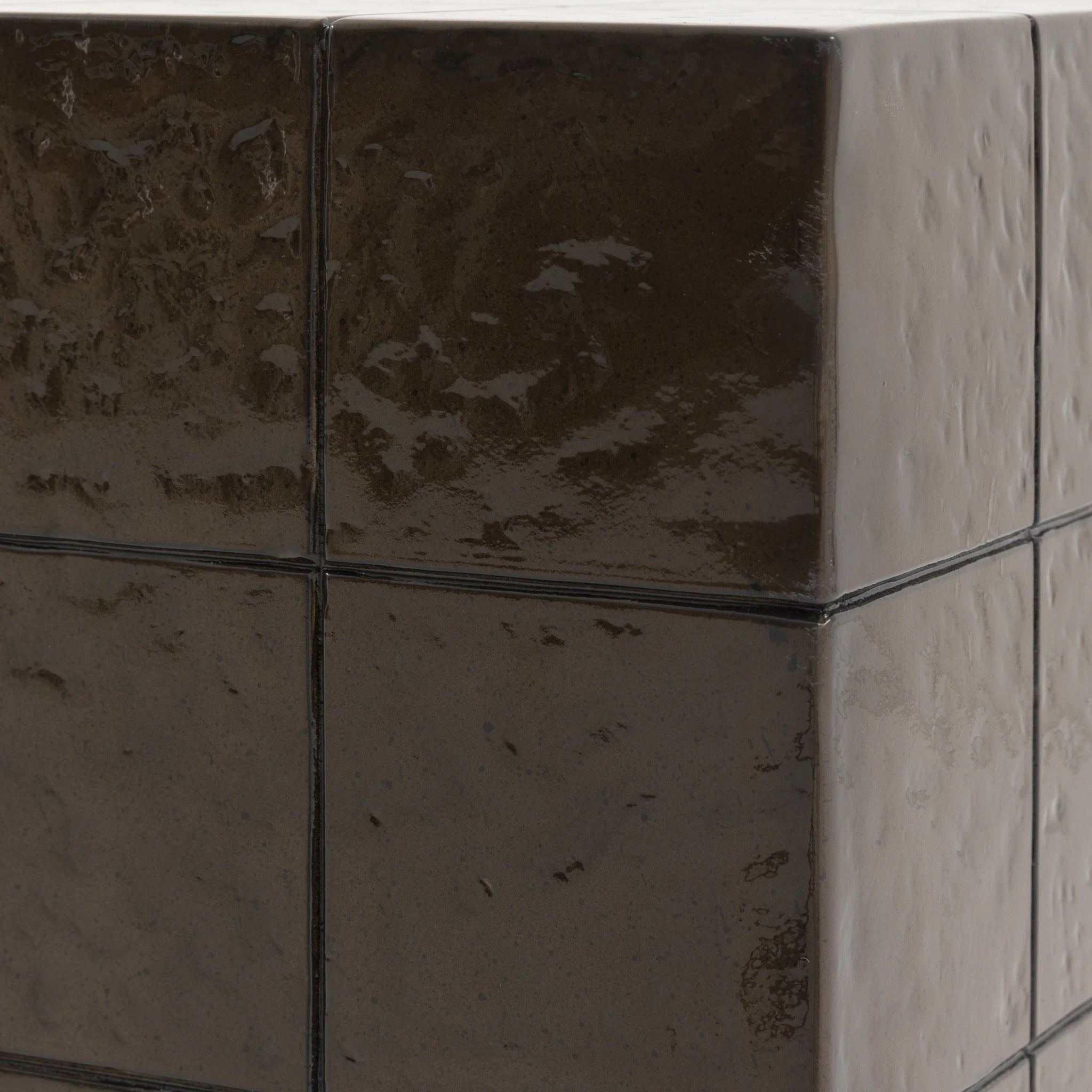 Varen Brown Concrete Side Table