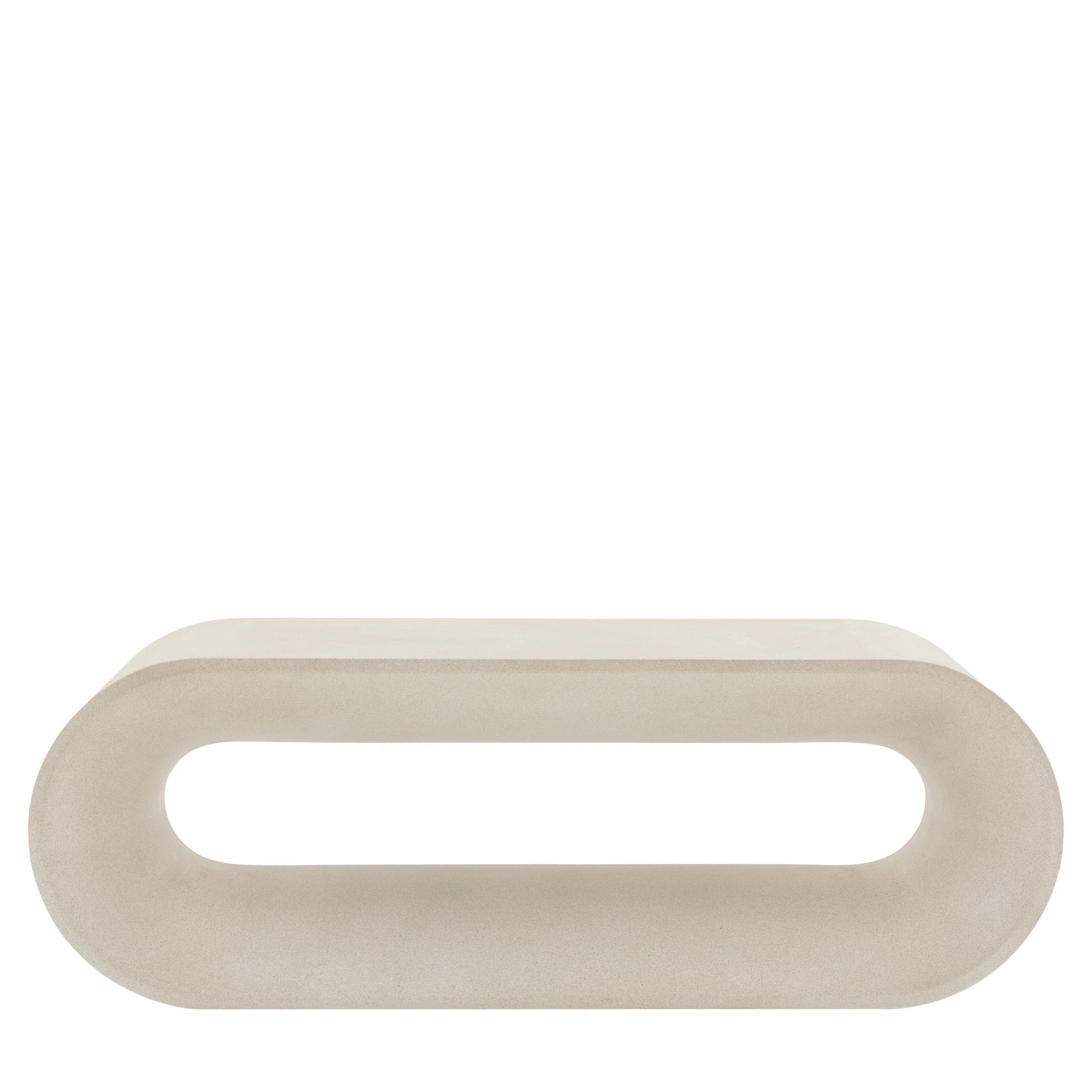 Orvello White Concrete Coffee Table