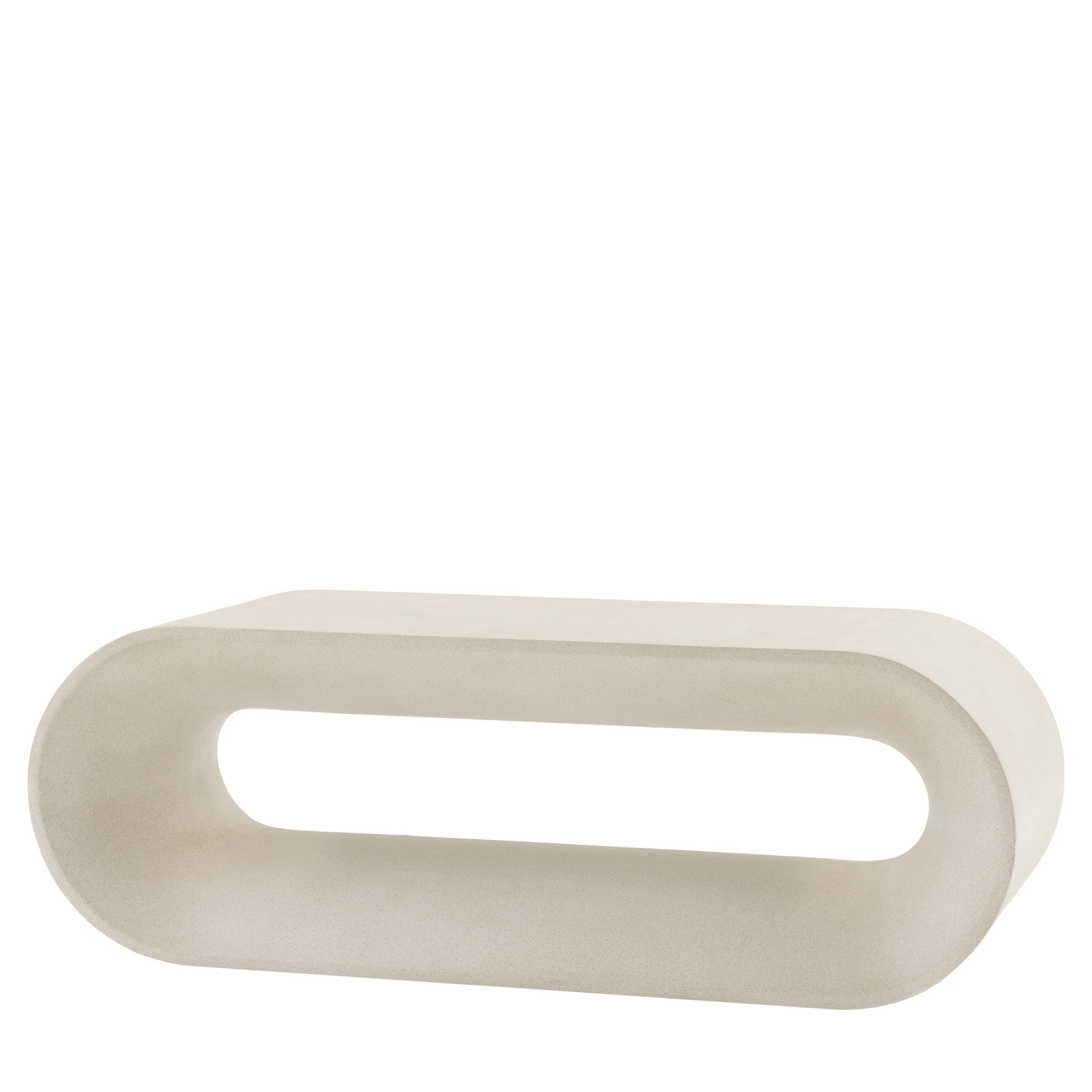 Orvello White Concrete Coffee Table