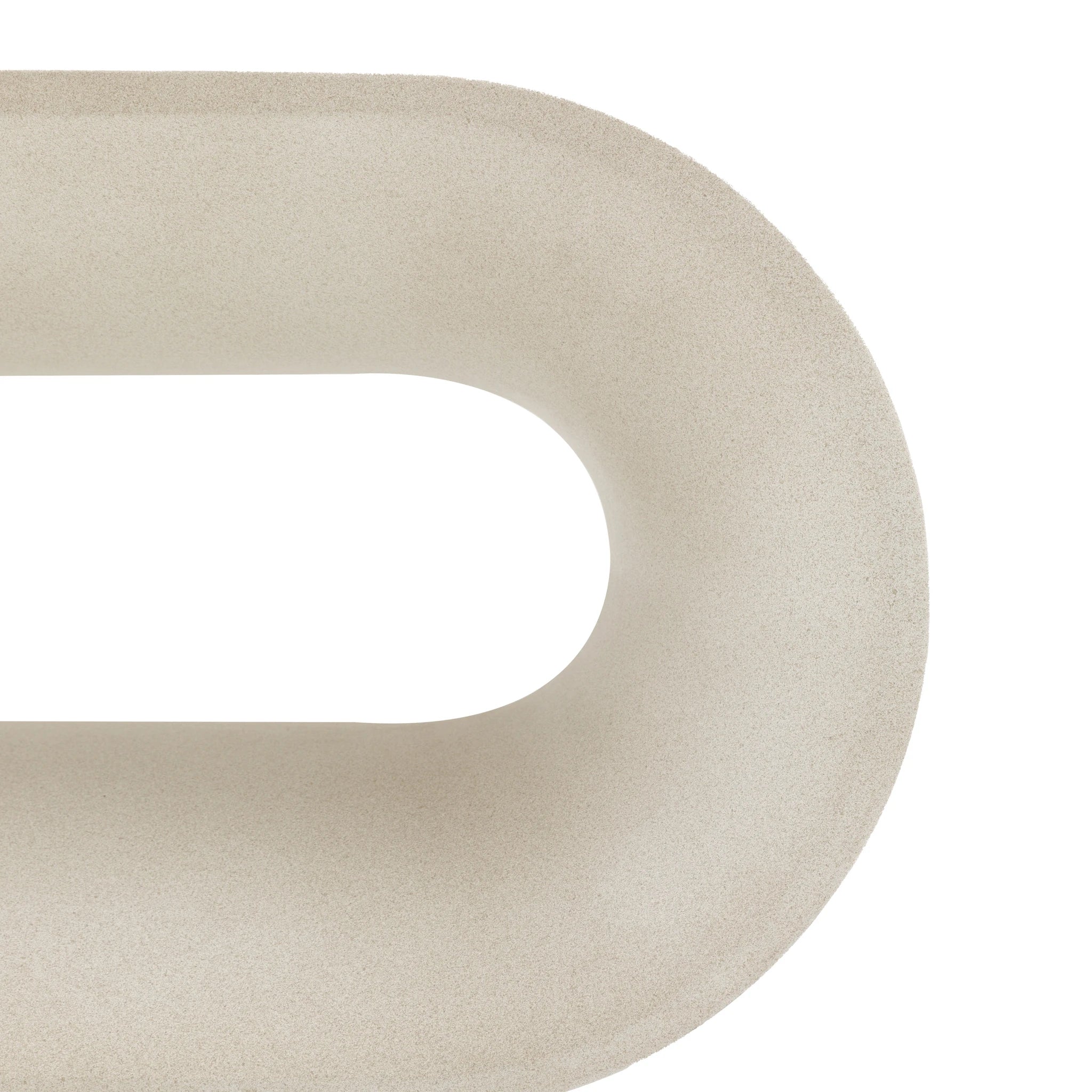 Orvello White Concrete Coffee Table