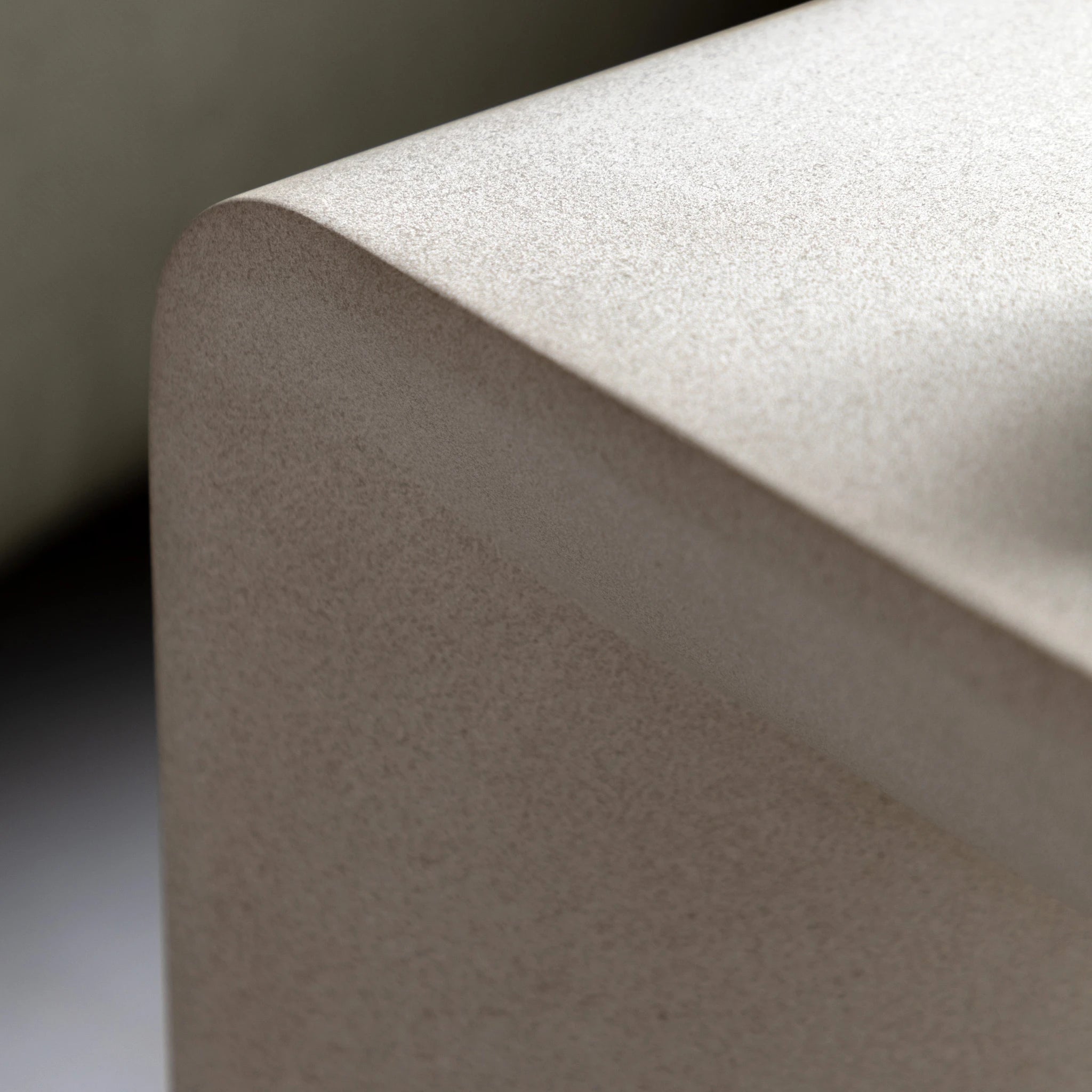 Orvello White Concrete Side Table