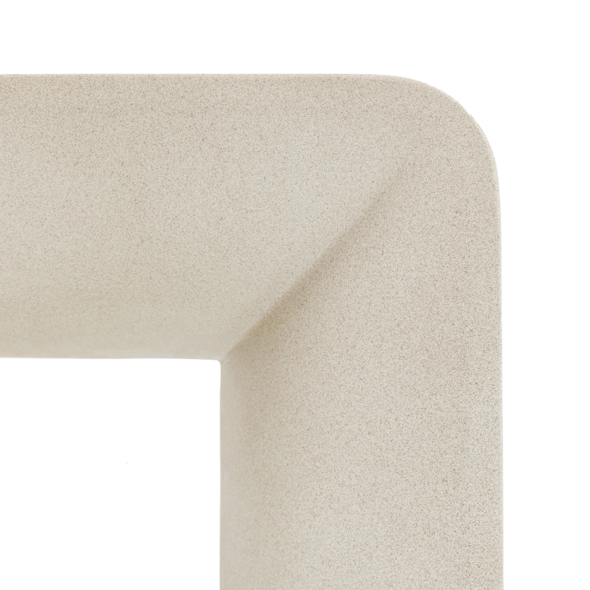 Orvello White Concrete Side Table