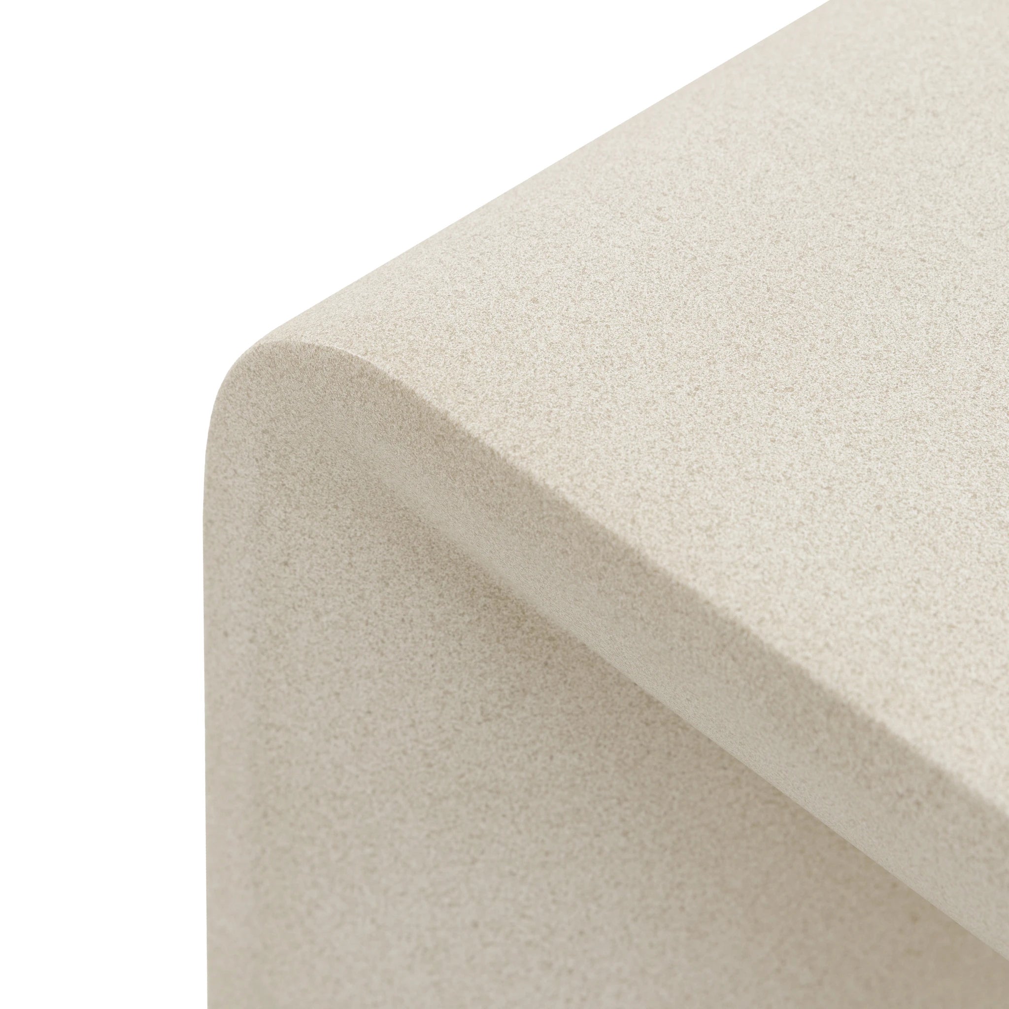 Orvello White Concrete Side Table